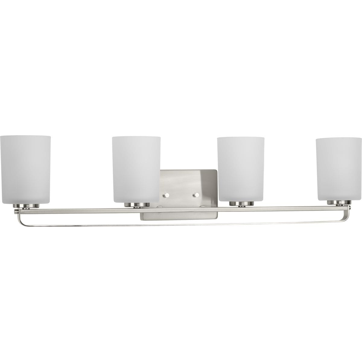 Progress Lighting P300344-009 League 5.5-in 4 -Light Brushed Nickel Farmhouse Vanity light
