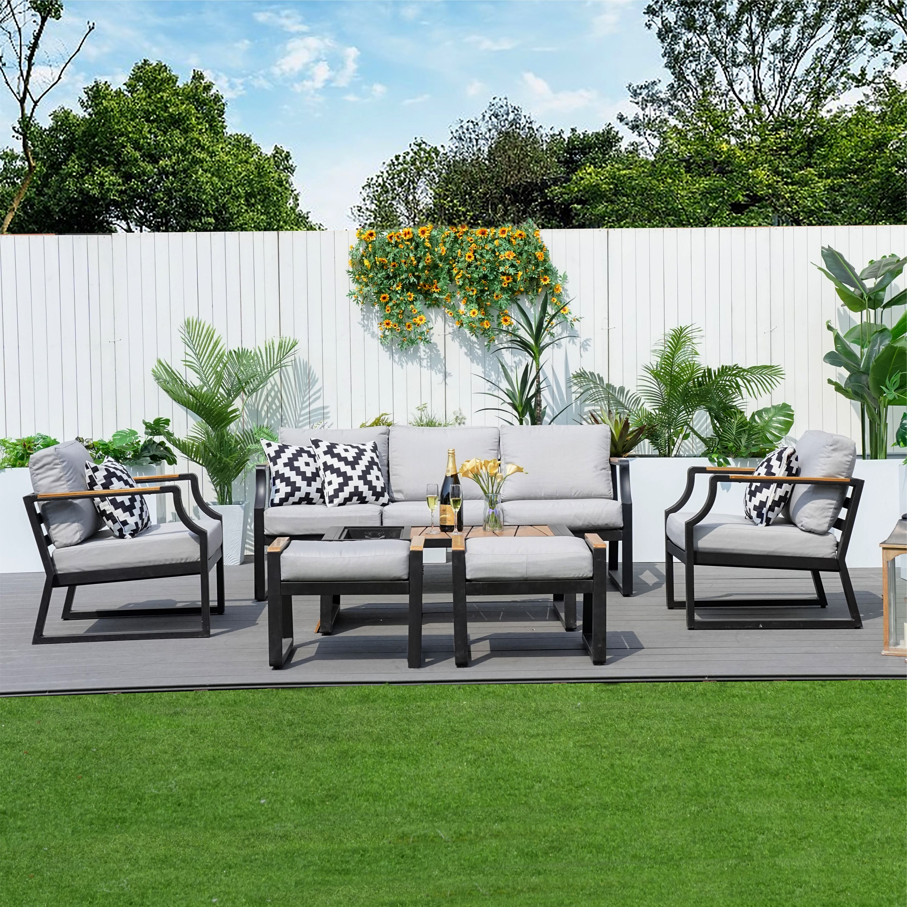 Moda Furnishings MOS-2103-B Patio-Conversation-Sets - View #3