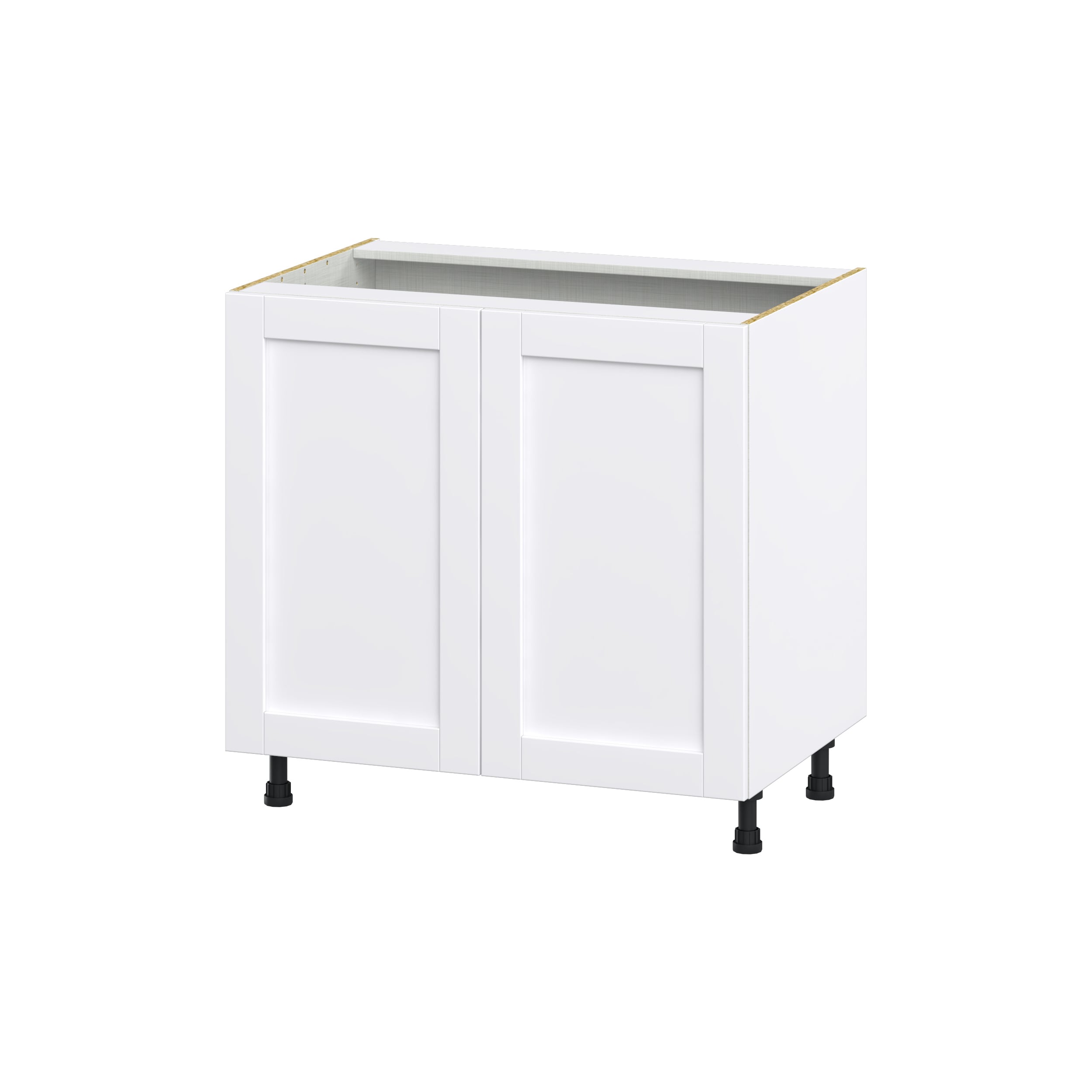 Hugo&Borg Rosemont 36-in W x 34.5-in H x 24-in D Glacier White Base Fully Assembled Cabinet (Flat Panel Shaker Door Style)