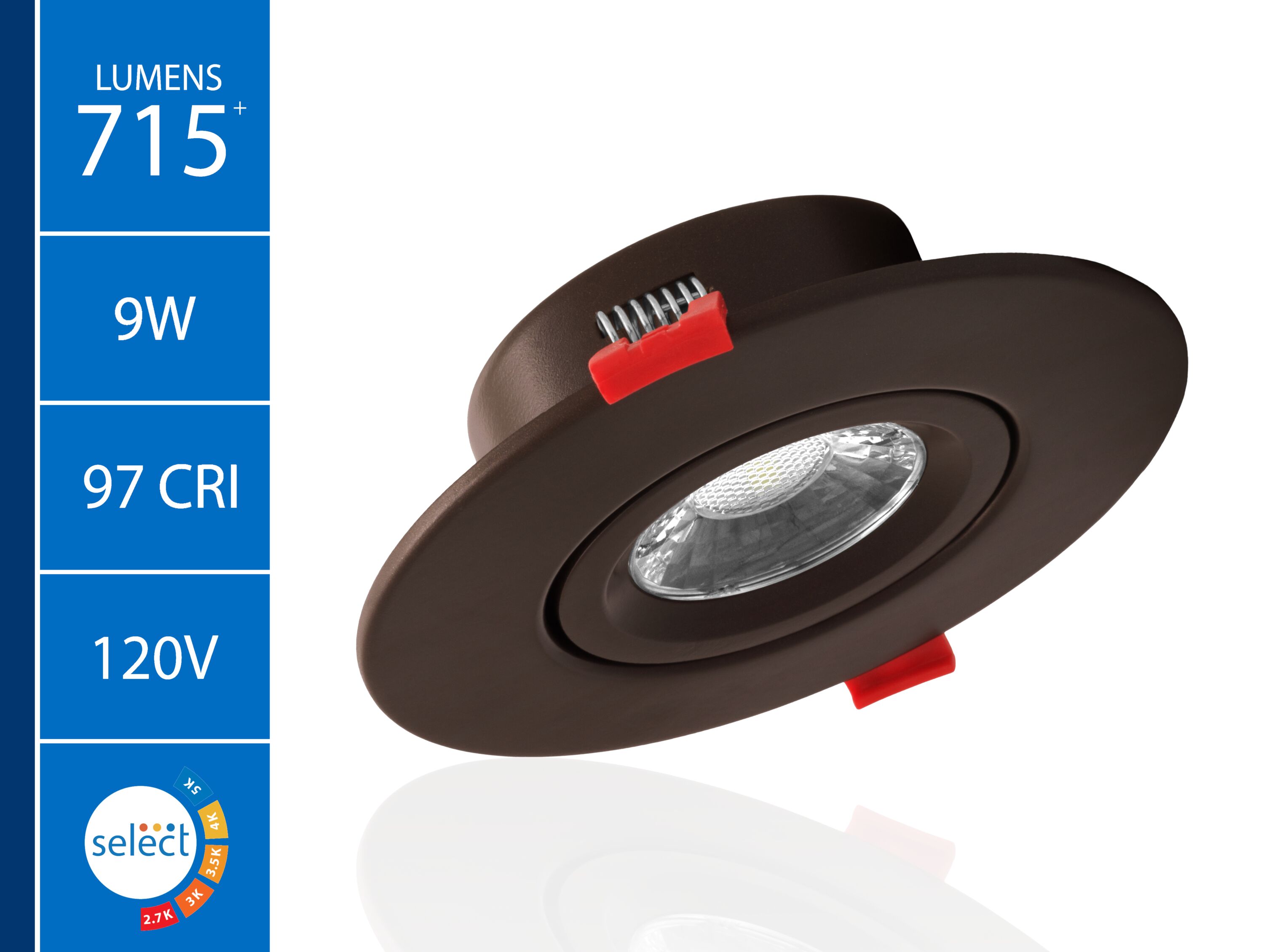 4-Inch Oil-Rubbed Bronze Adjustable LED Recessed Downlight