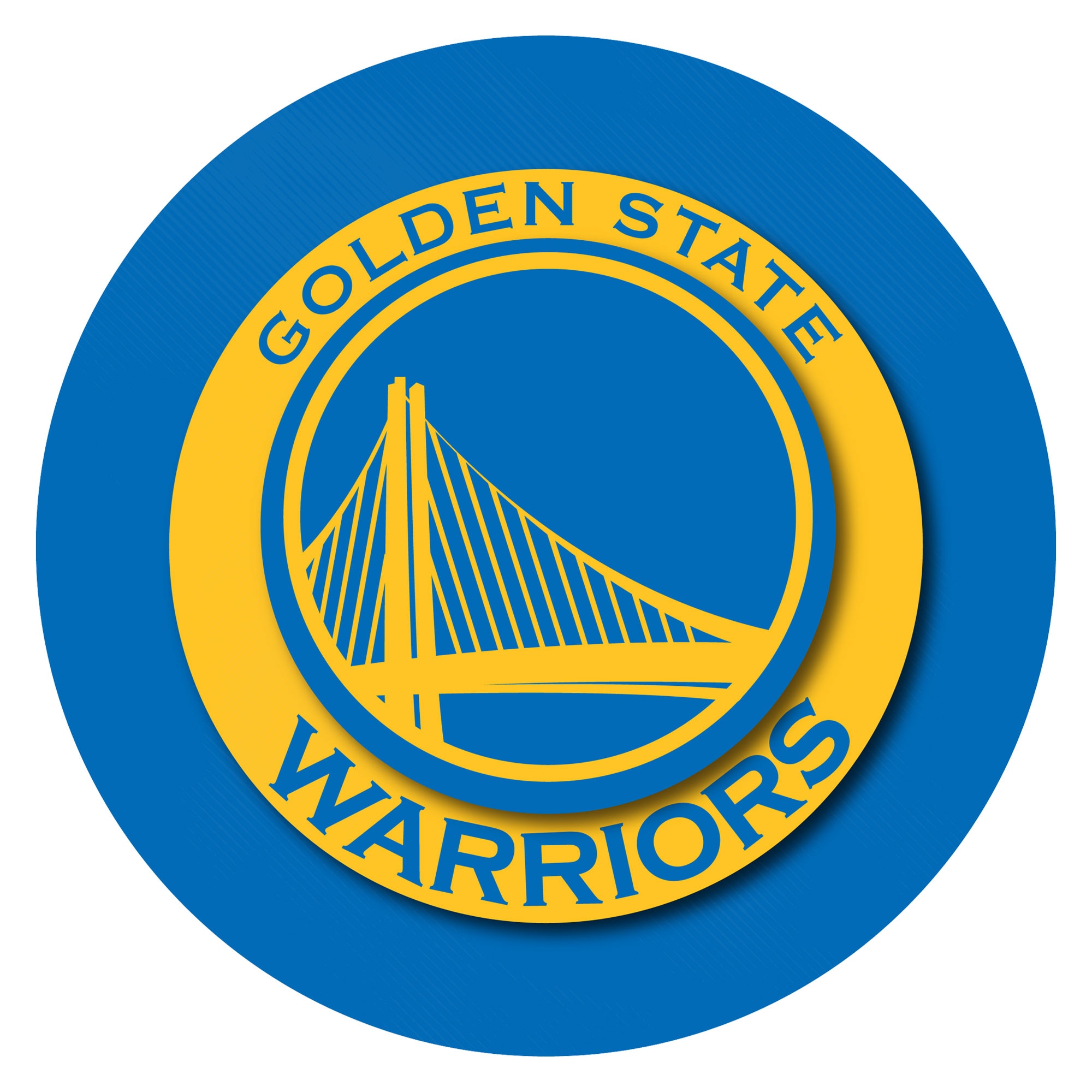 Trademark Gameroom Golden State Warriors Clocks Analog Round Wall in ...