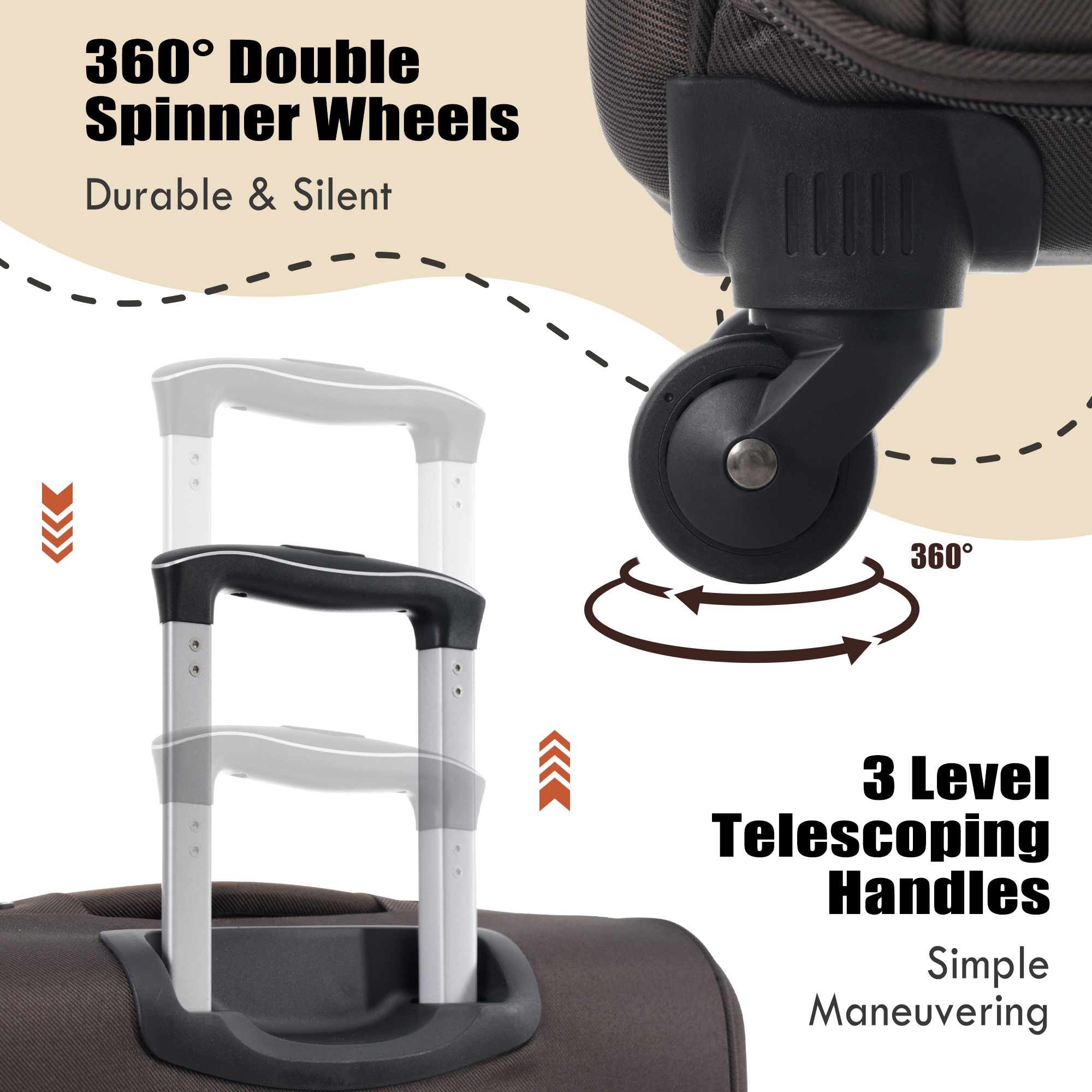 SINOFURN SYD9600017GN Luggage-And-Luggage-Sets - View #5