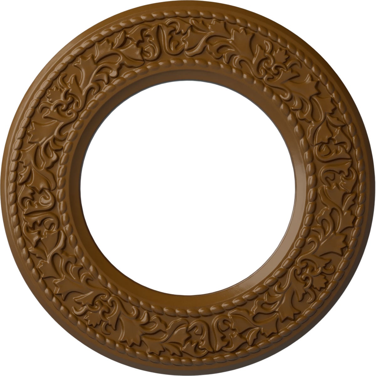 Ekena Millwork CM13BLSTF Blackthorn 13.375-in W x 13.375-in L Painted Smokey Topaz Polyurethane Whole Ceiling Medallion