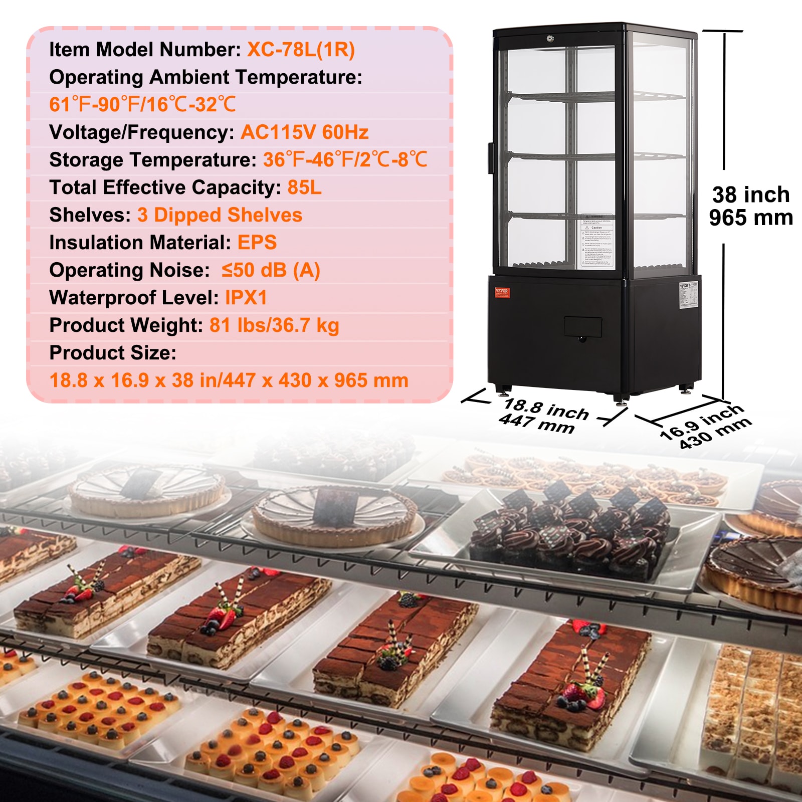 VEVOR LZZSJRJDGJZMKFH7PV1 Commercial-Refrigerators - View #8