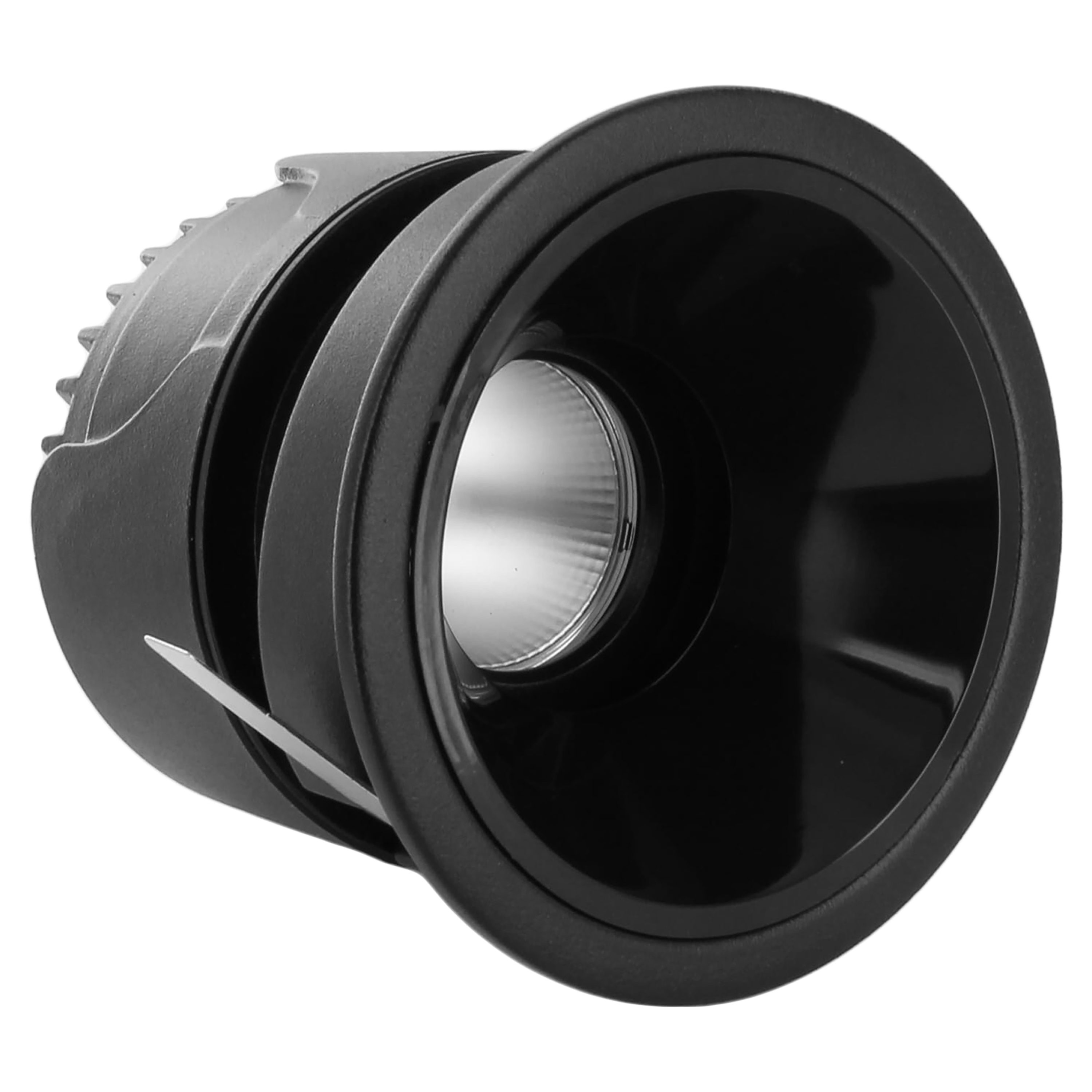 LEEKI LKI-1044 Black 4-in 4000 -Lumens Cool White Round LED Canless Dry Recessed Downlight 6 -Pack