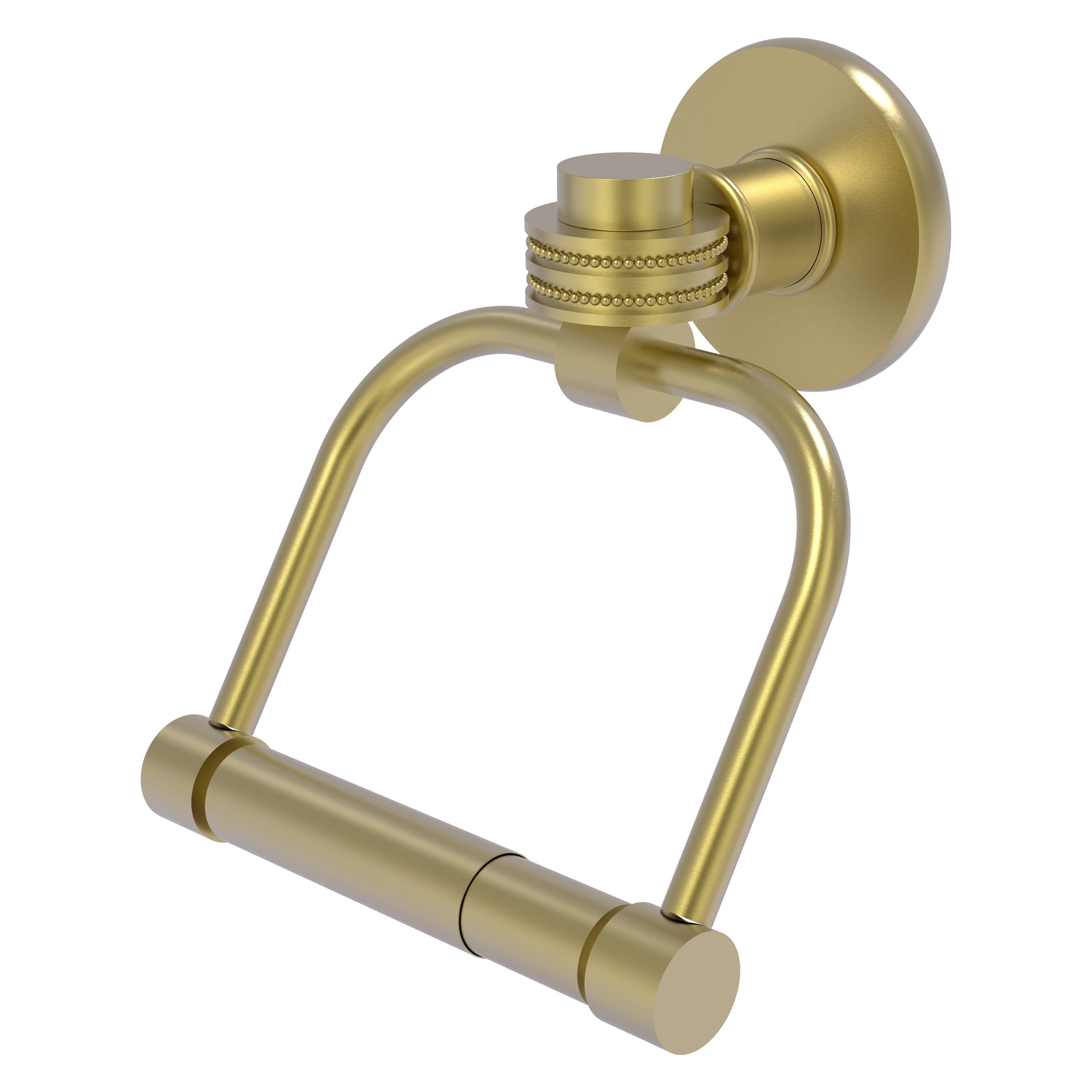 Allied Brass 2024D-SBR Continental Satin Brass Wall mount Double post Toilet Paper Holder 1 -Rolls