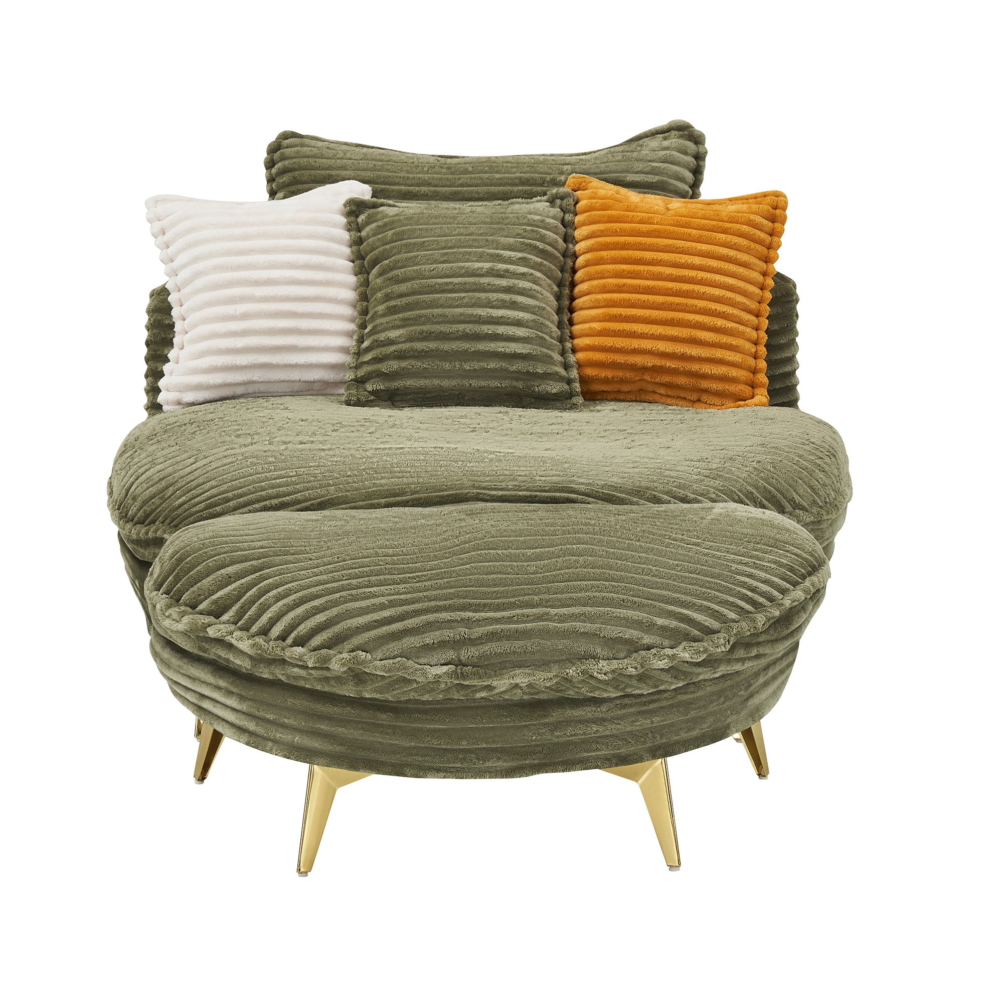 Bybafun YC5200082 45.3-in Modern Green Reclining Sofa