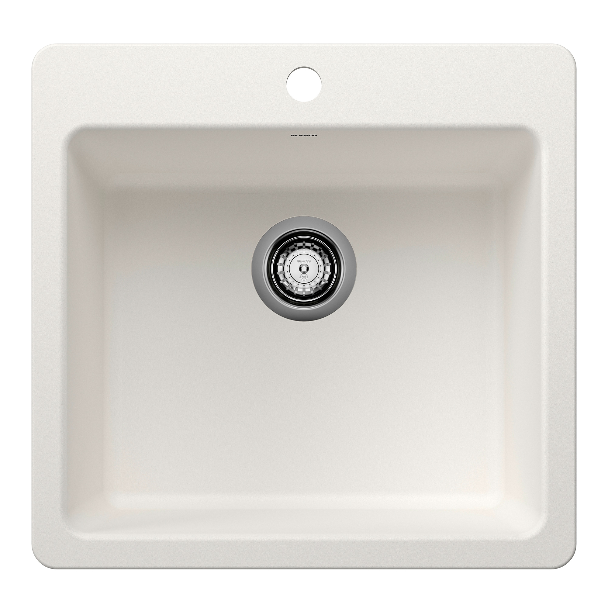Blanco 443229 Liven Drop-in or undermount 21.25-in x 20.5-in Granite Single bowl Kitchen Sink