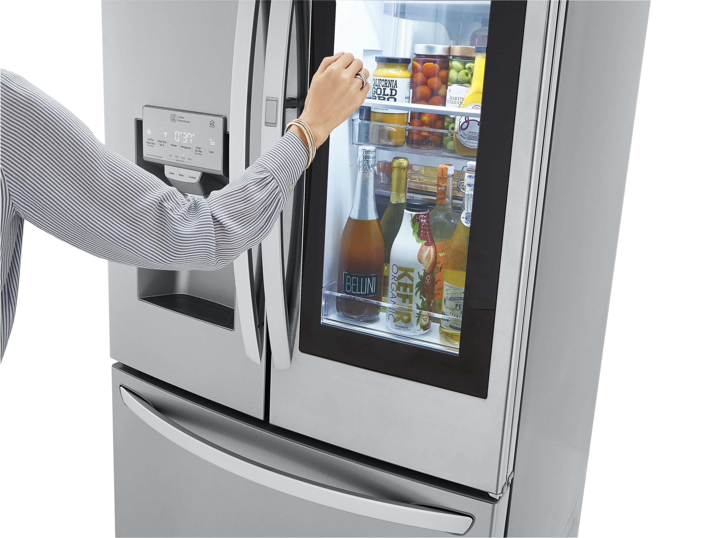 24 cu. ft. Smart wi-fi Enabled InstaView™ Door-in-Door® Counter-Depth  Refrigerator with Craft Ice™ Maker