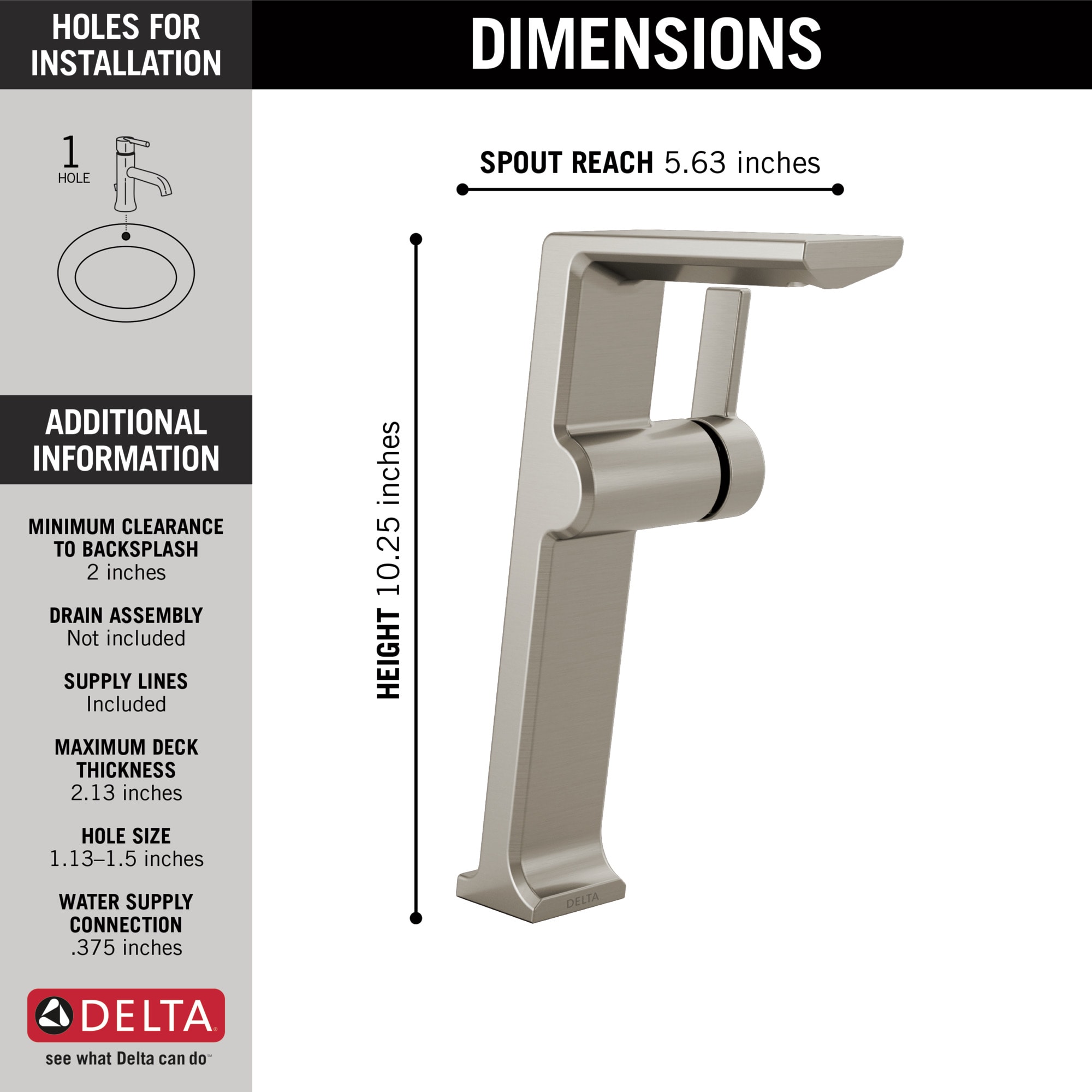Delta 799-SS-PR-DST Lavatory-Faucets - View #3