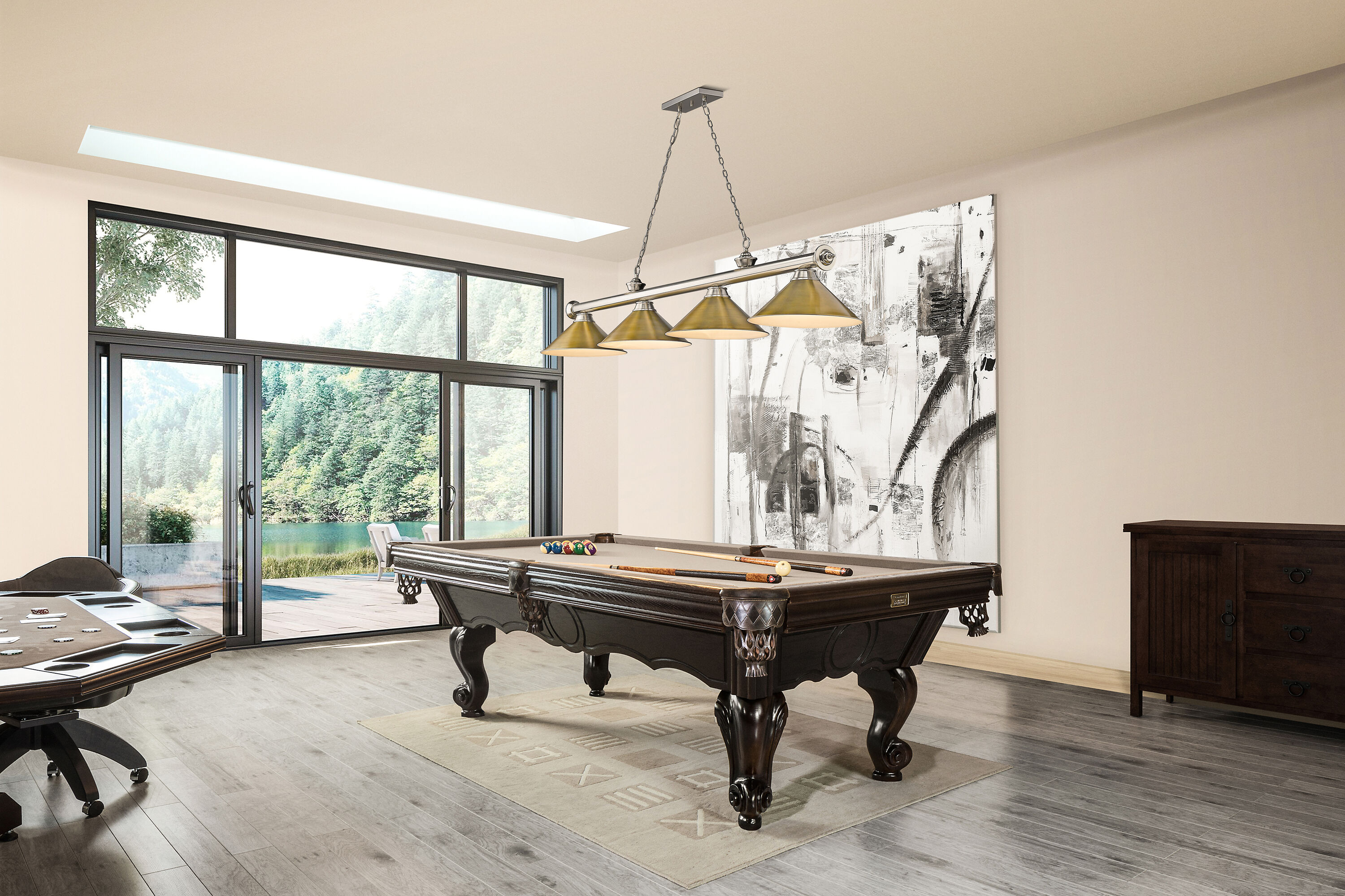 Z-Lite 2306-4BN-RB15 Pool-Table-Lighting - View #6