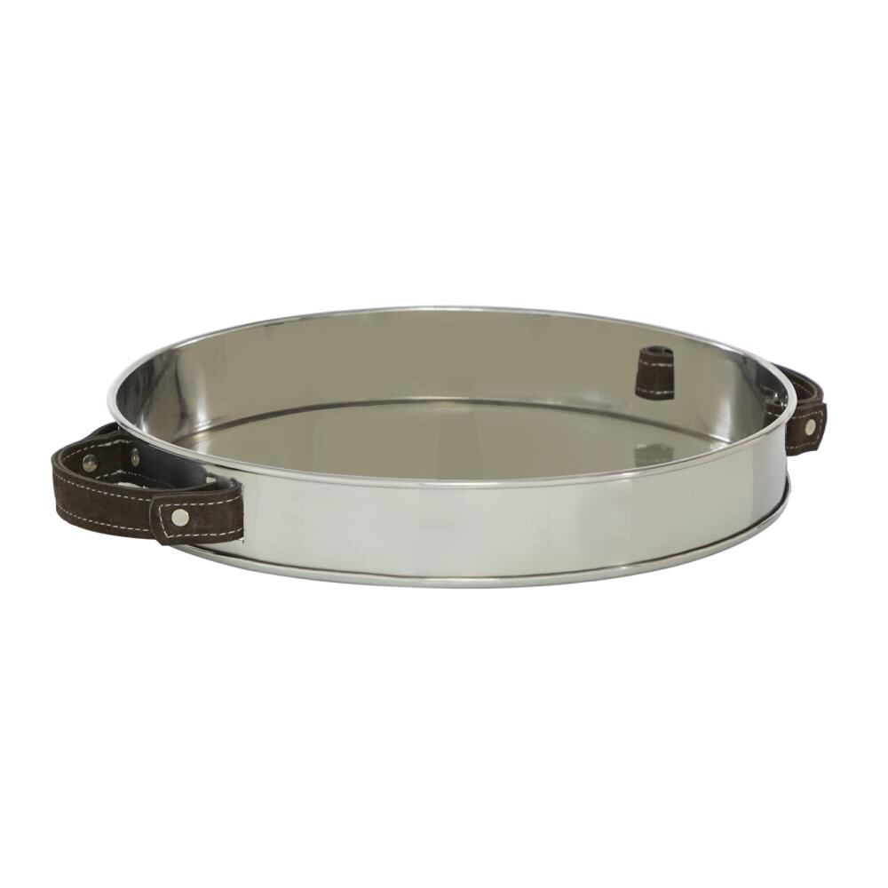 Grayson Lane 91023 Silver Stainless Steel Modern Decorative Tray