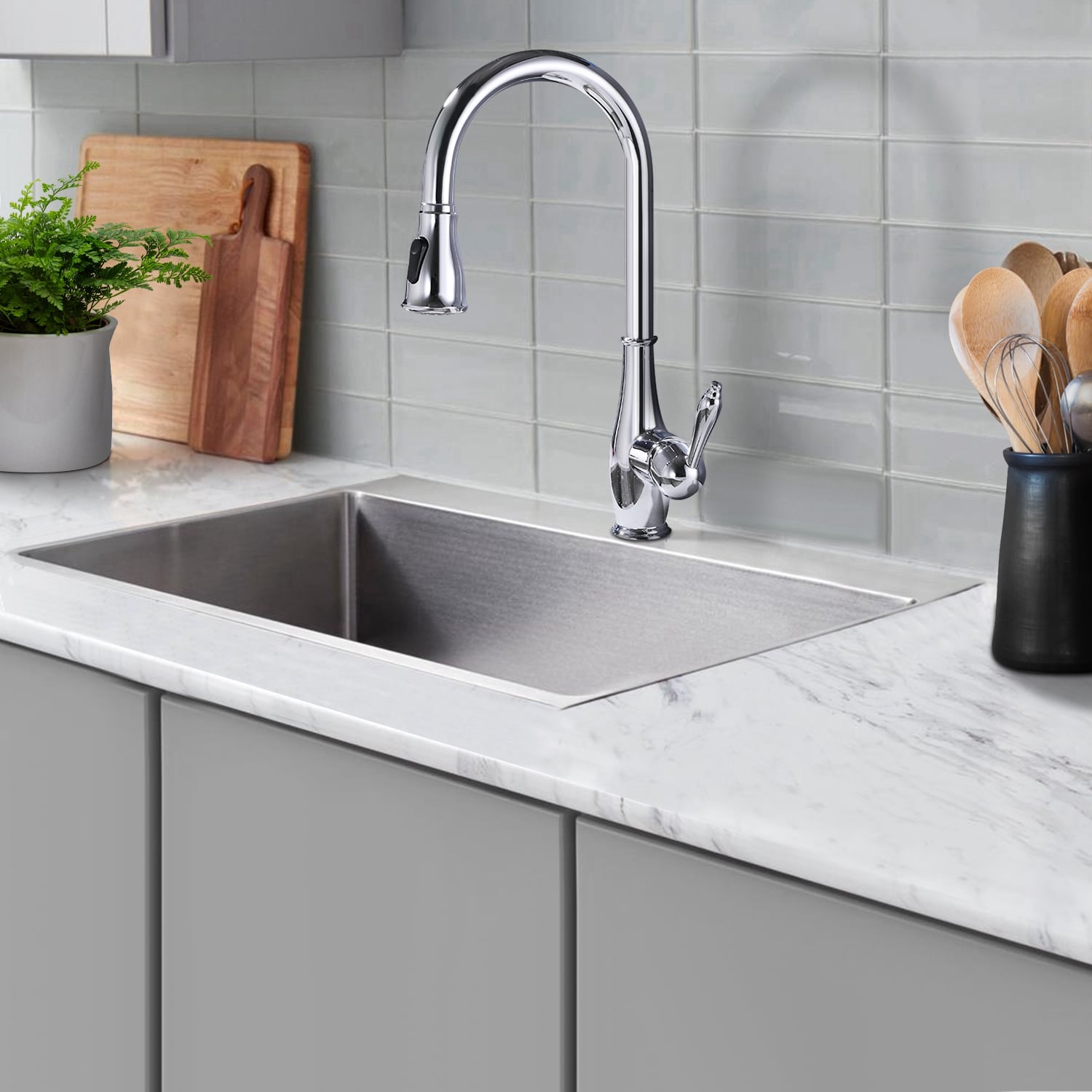 Maincraft 002HK80CH Kitchen-Faucets - View #2