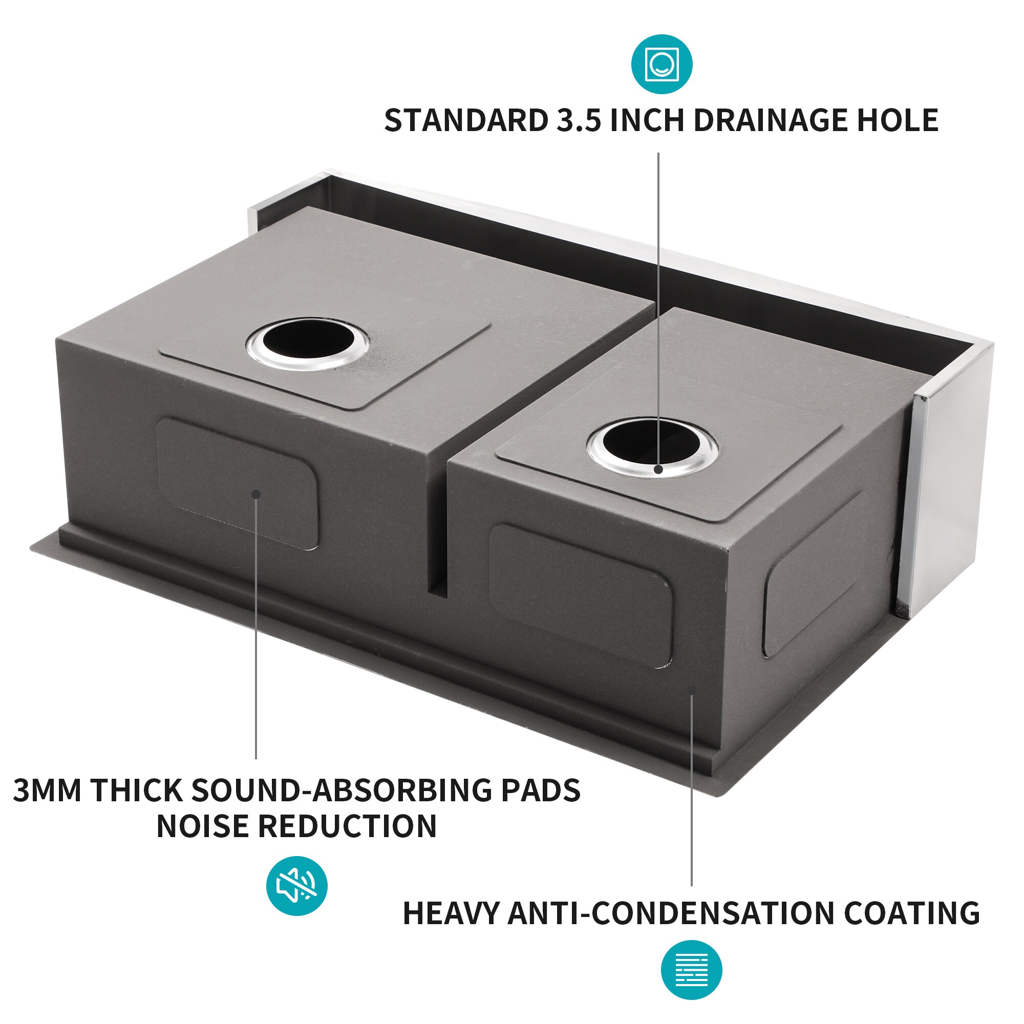 YERIVA DJGA71298 Kitchen-Sinks - View #5