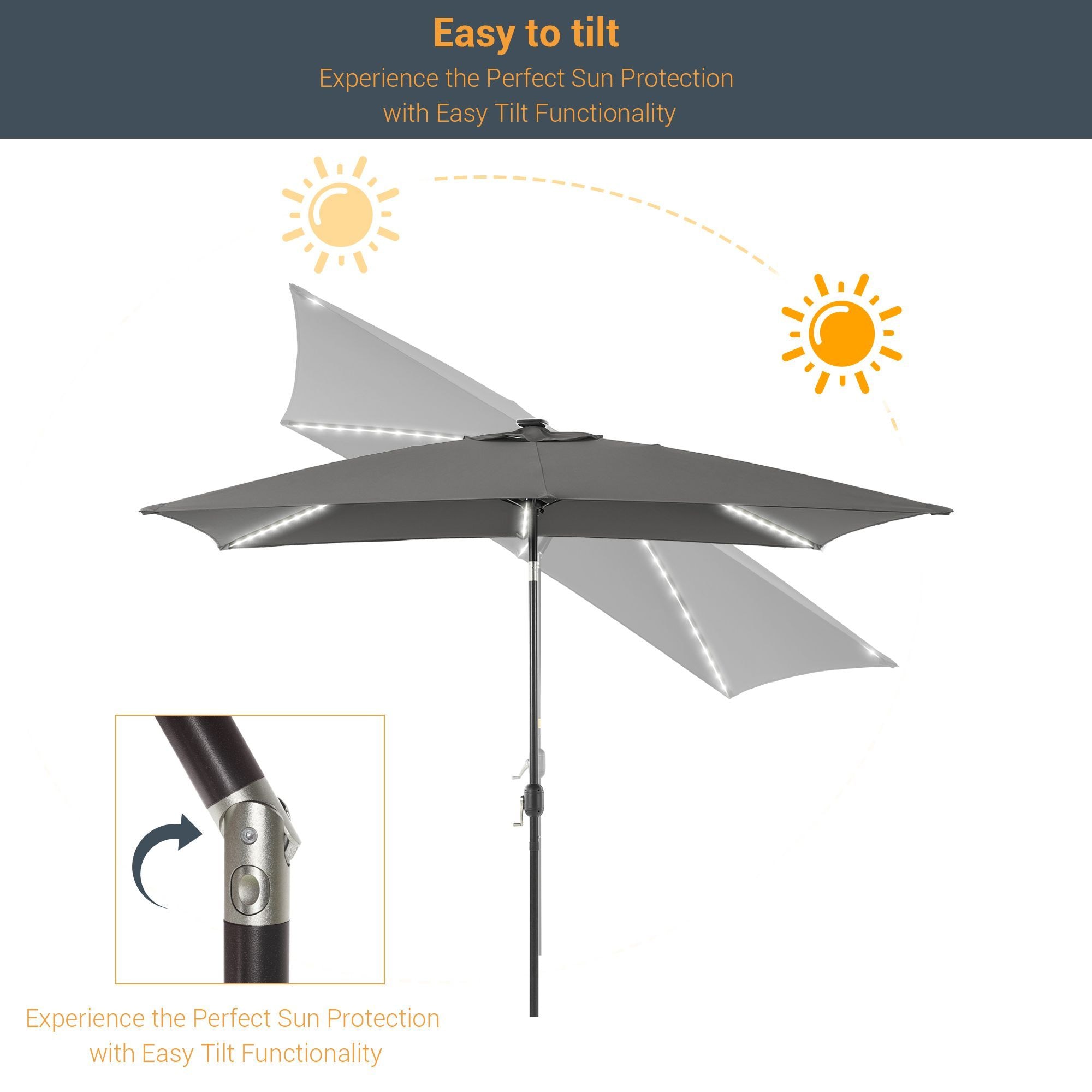 Sonkuki SD-S103GY-LED Umbrellas-2 - View #2