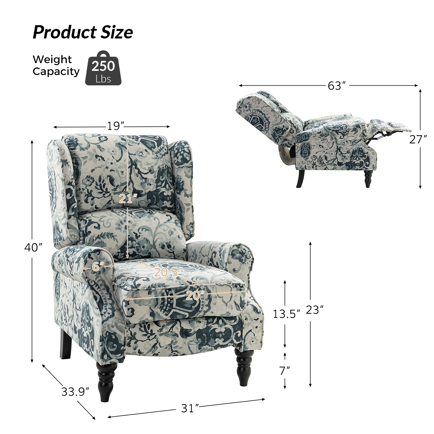 14 Karat Home HRCHD0194-10 recliners - View #8
