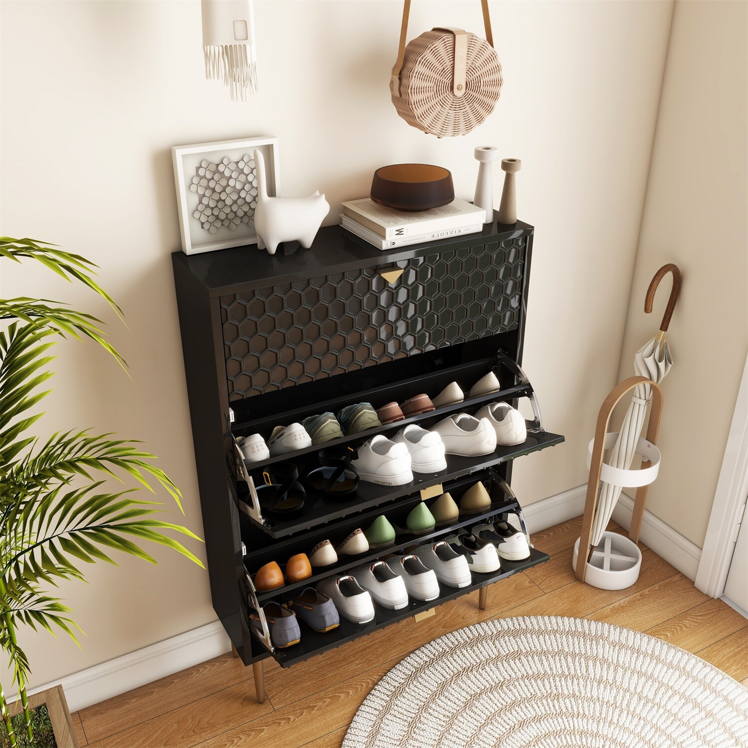 Mondawe MO-BXG1-BK Shoe-Racks - View #2
