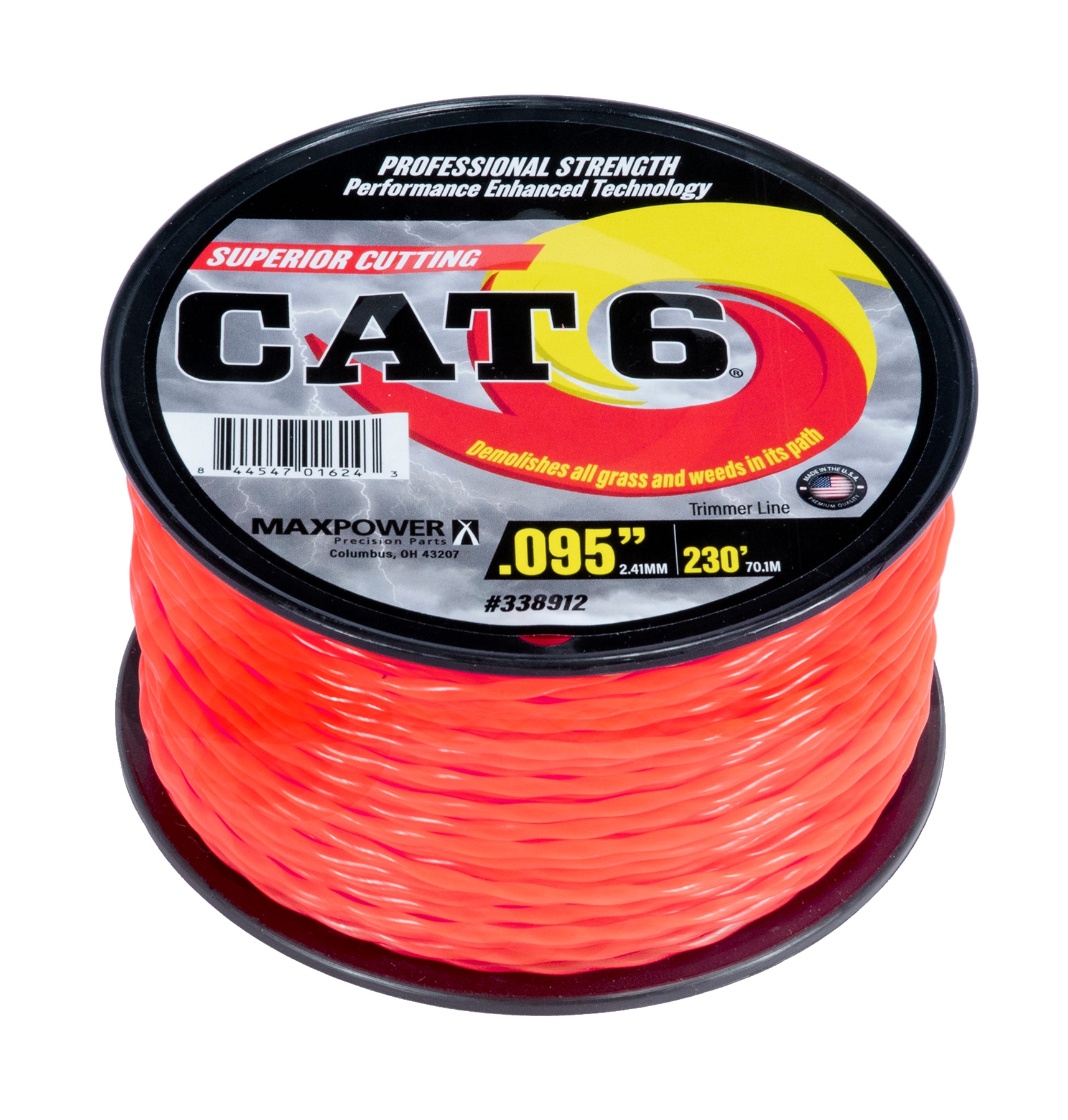 MaxPower 338912 CAT6 0.095-in x 230.0-ft Bulk reel Trimmer Line