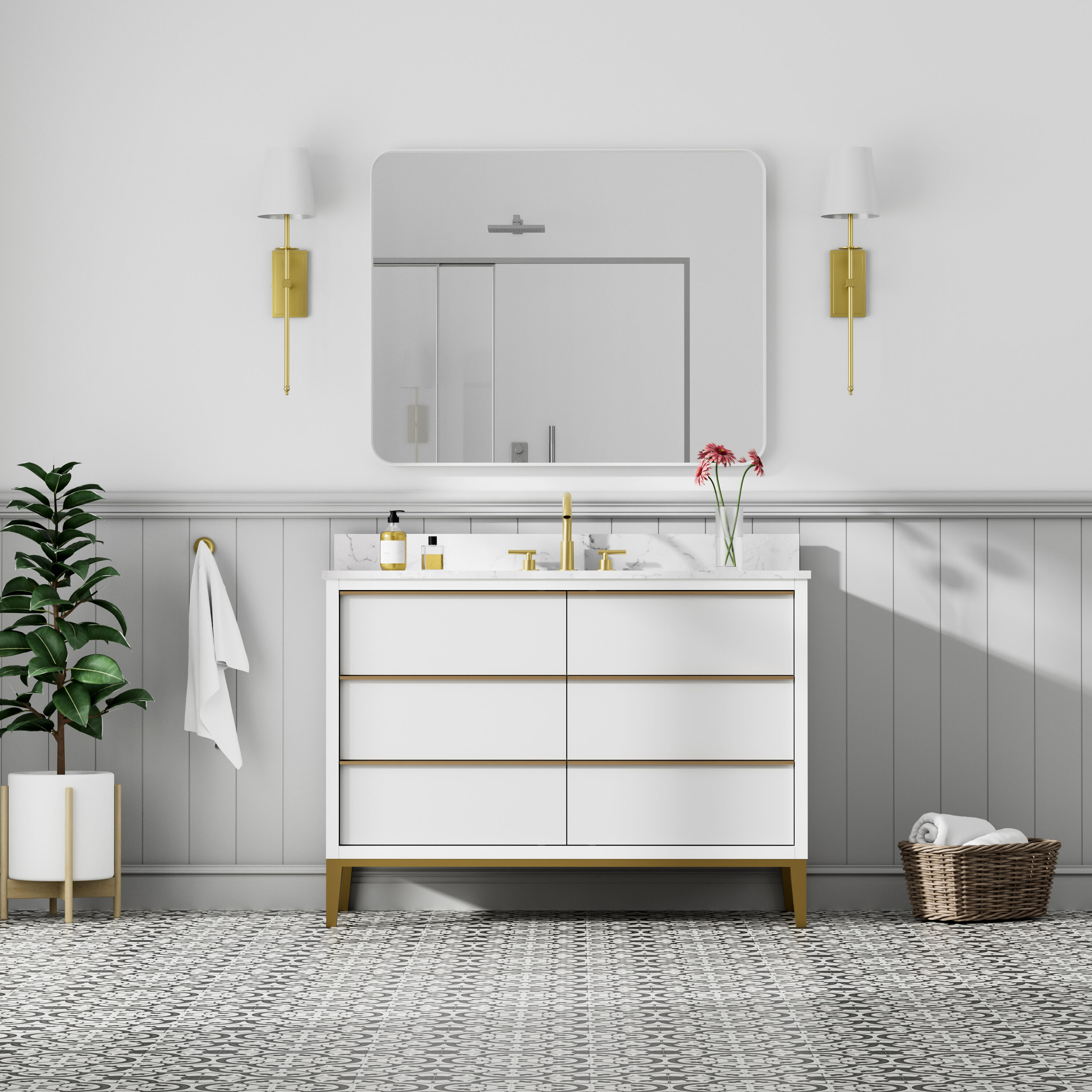 WELLFOR EX-MC4832X Bath-Vanity-Combo - View #2