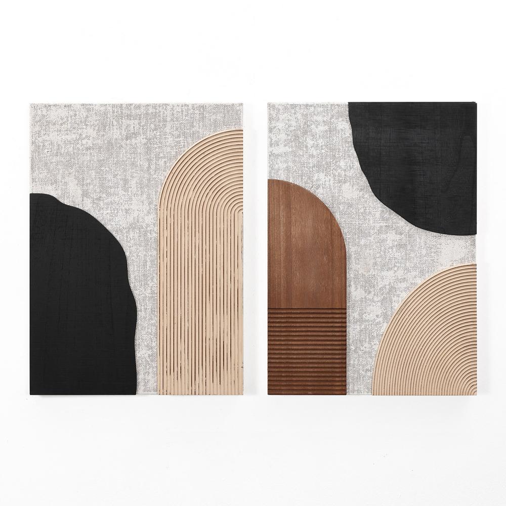 LuxenHome WHA1924 Multiple colors/finishes MDF Modern Decor set