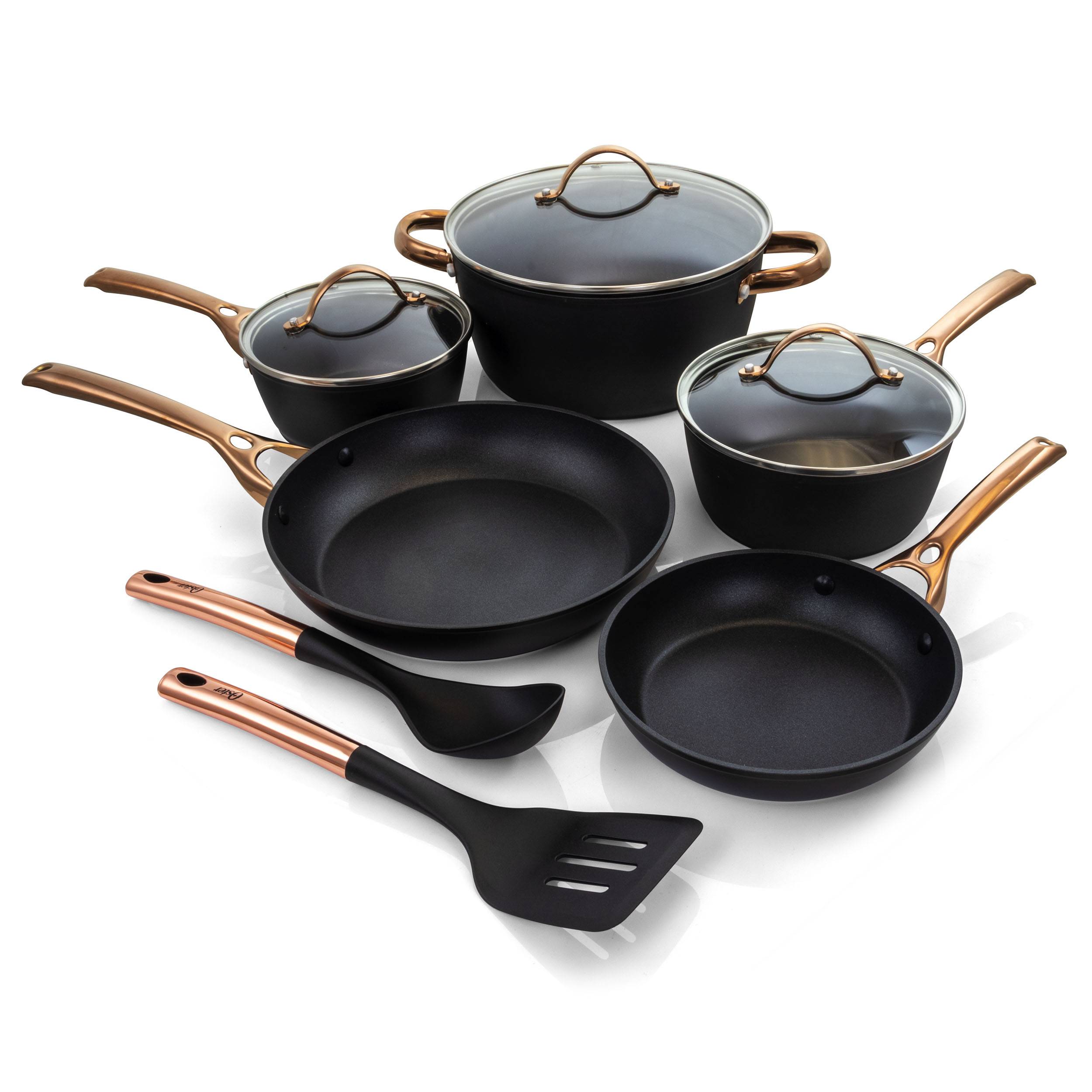  T-fal Initiatives Ceramic Nonstick Fry Pan 12 Inch Pots and Pans,  Cookware Gold: Home & Kitchen