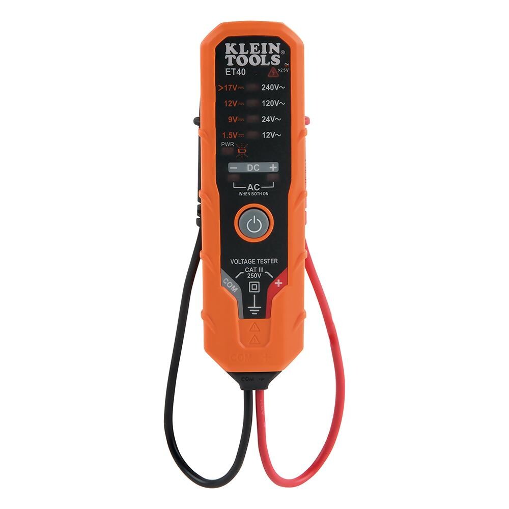 Klein Tools CW73361  ET40 Electronic AC-DC Voltage Tester