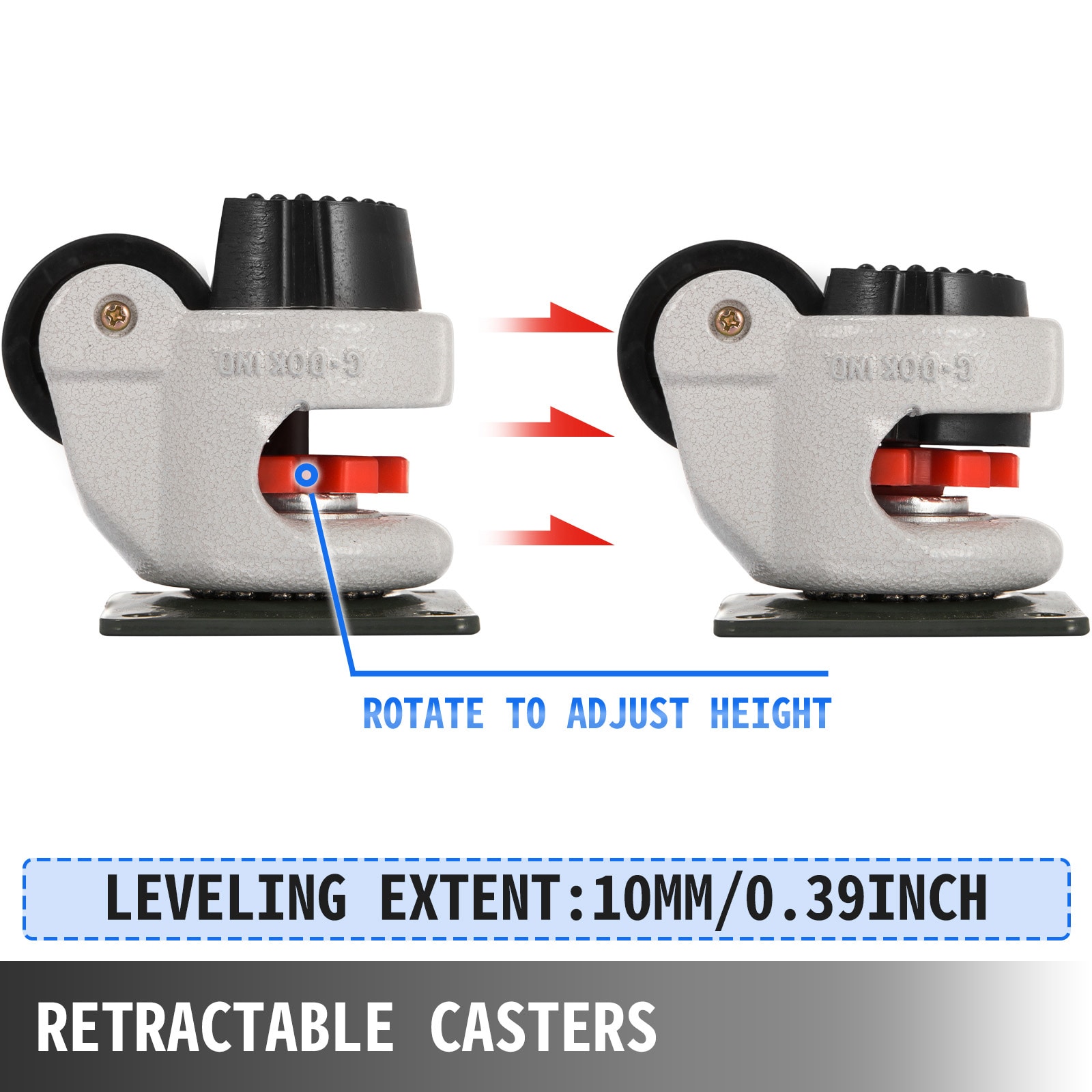 VEVOR JLSPTJFML4PCS40F1V0 casters - View #4