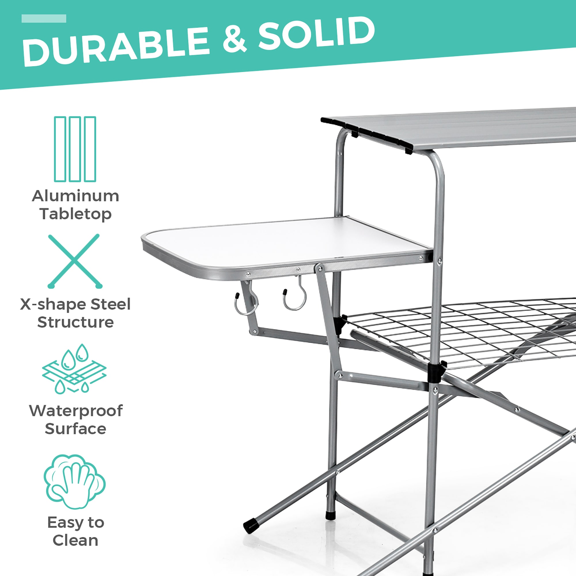 Costway CSHY005448 Grill-Carts-Grill-Stands - View #5