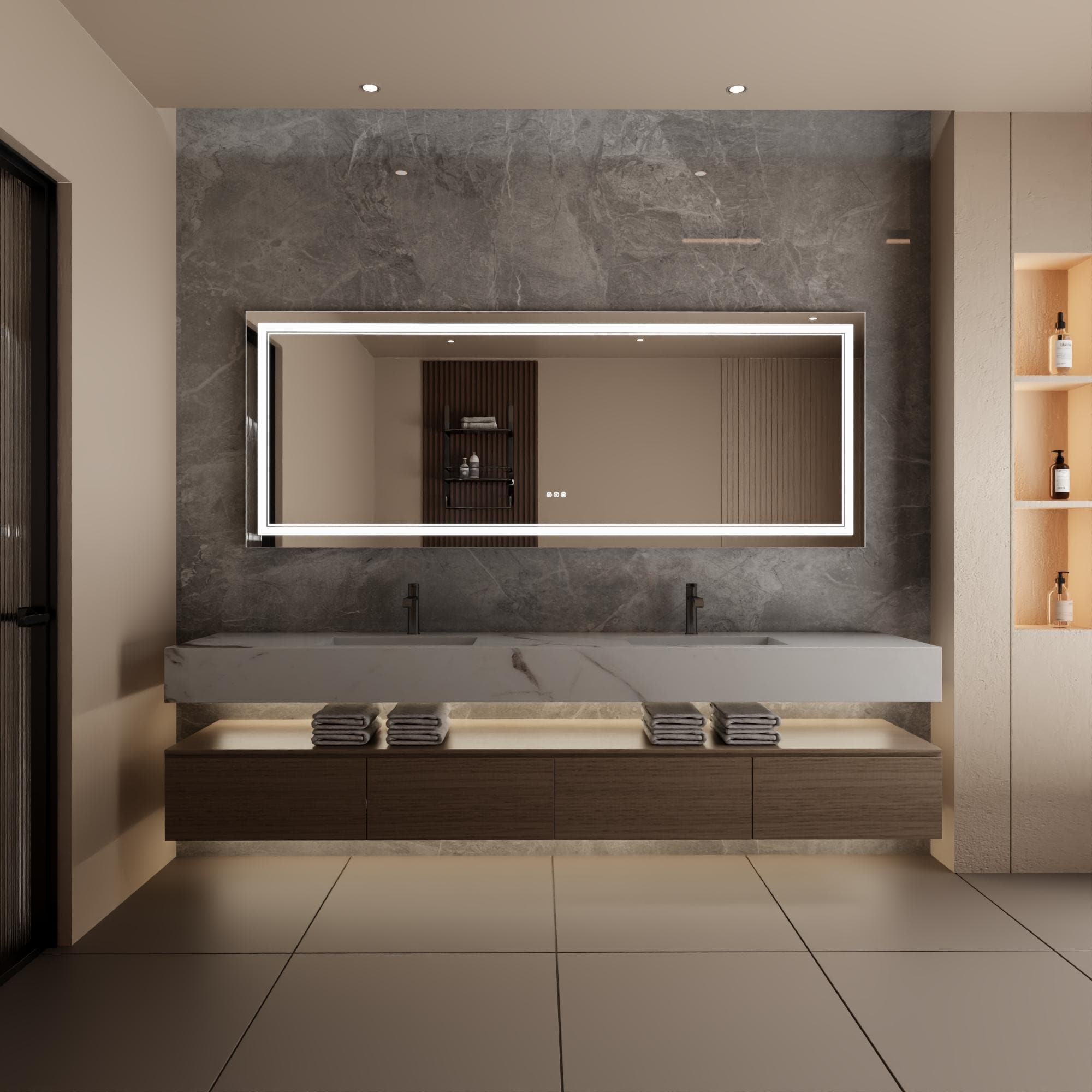 Bayfeve BFKF-4836D4-MIR Framed-Bath-Mirrors - View #18