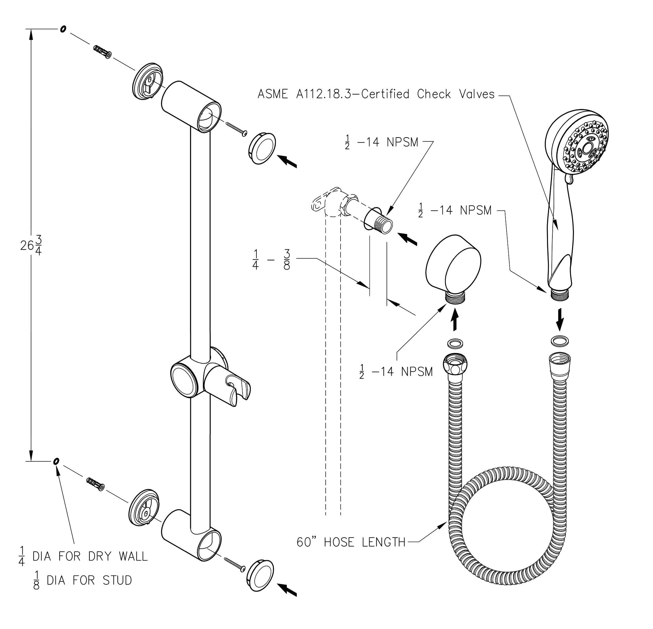 Pfister LG16-200K Fixed-Showerhead - View #10