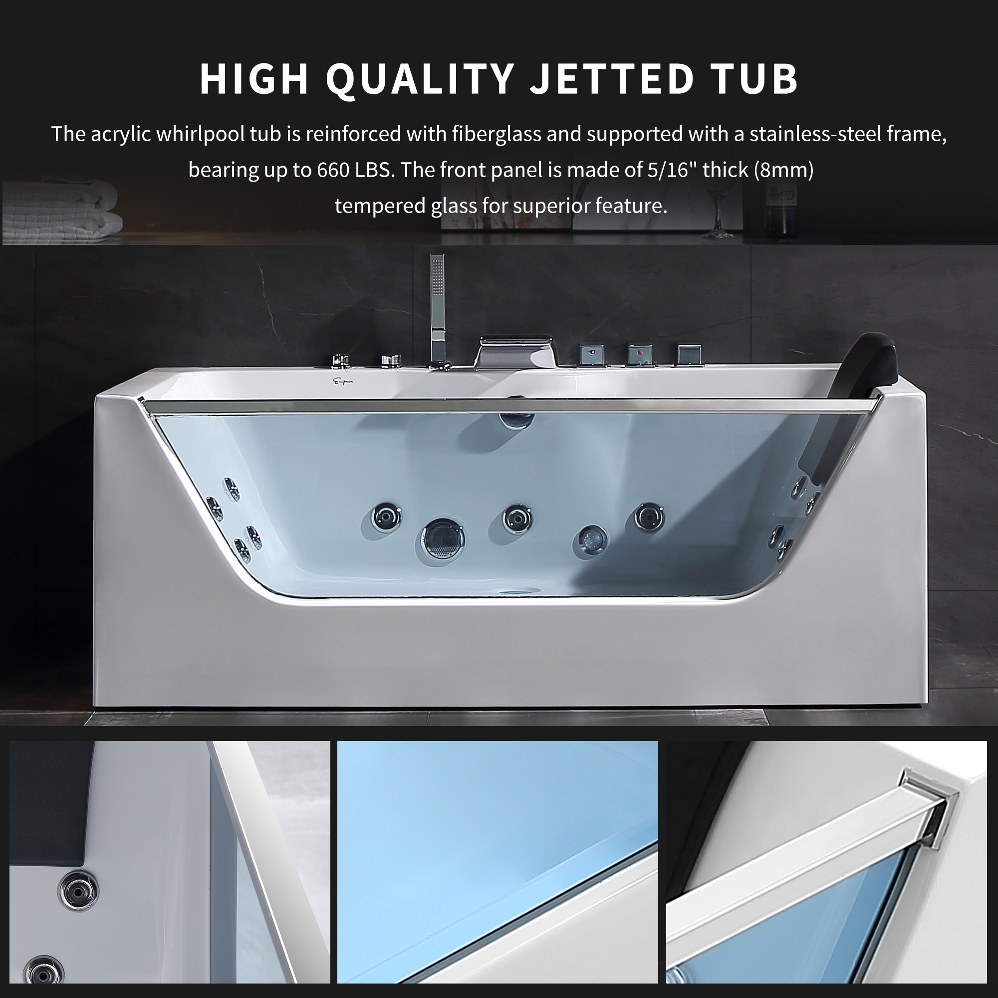 Empava EV-59JT408LED bathtubs - View #4