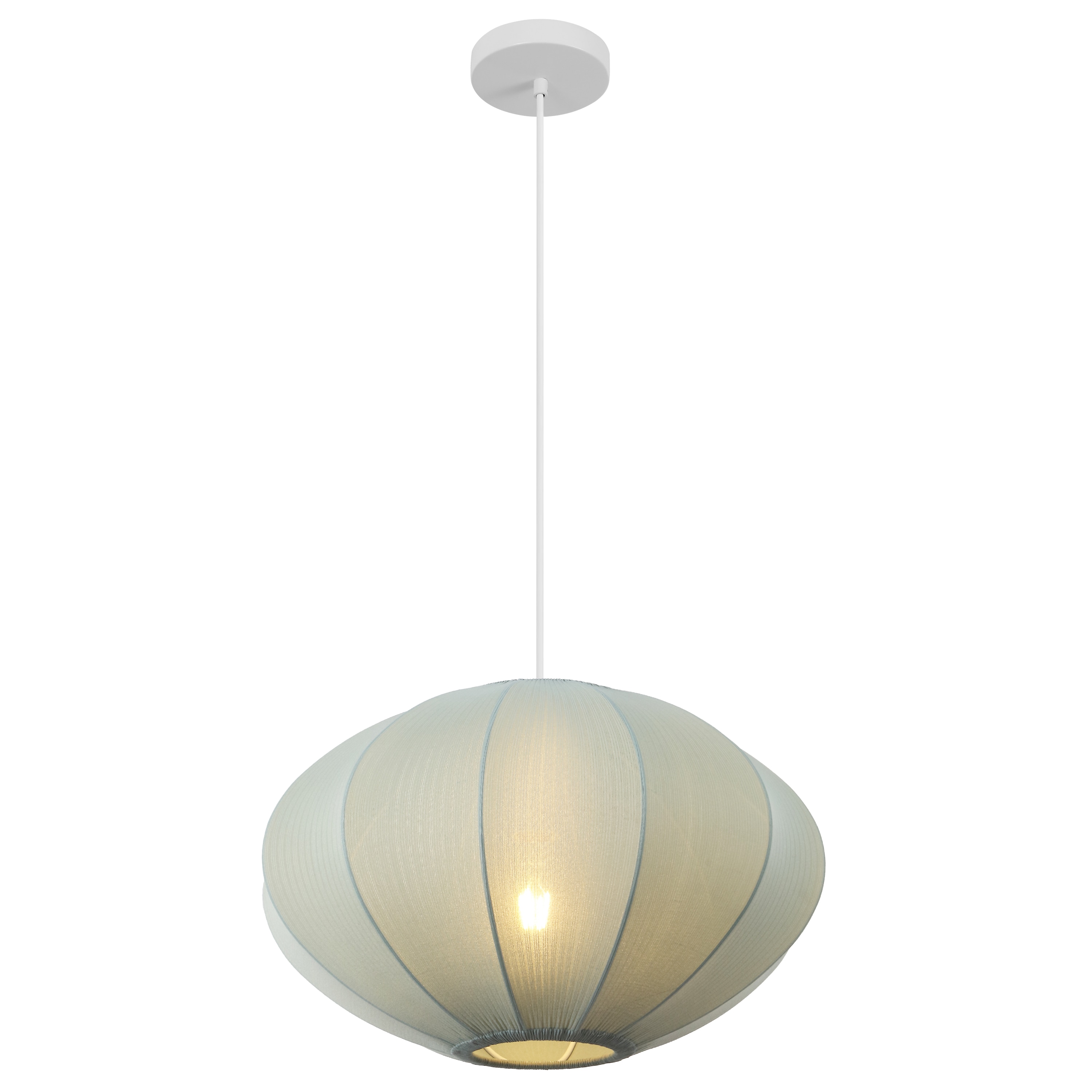 JONATHAN  Y - Kira 18.38-in. 1-Light Scandinavian Japandi Adjustable Lantern Metal with Ribbed Co...