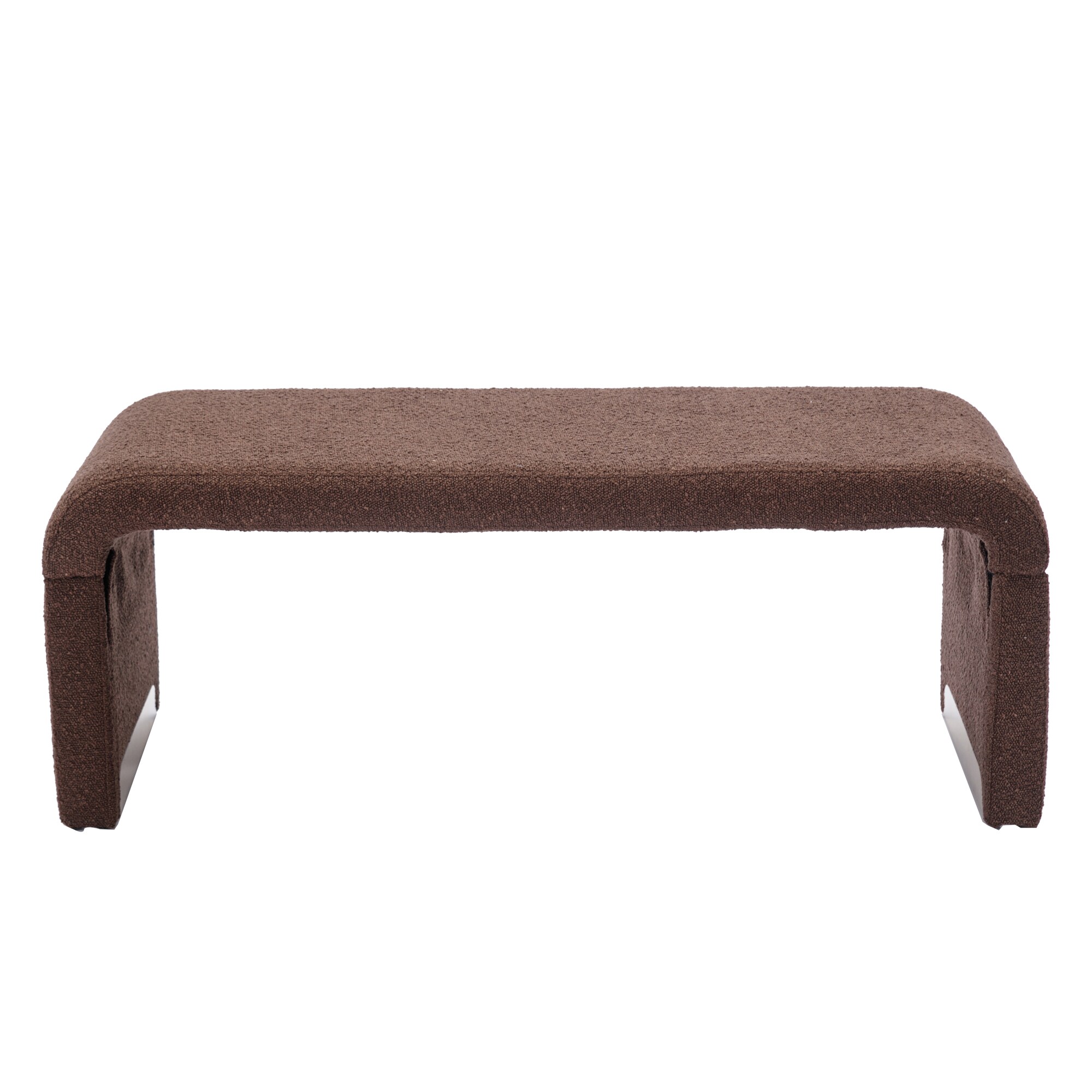 AHIOU HOME ZAAH-83509 Manhattan Modern Brown Accent Bench 43.31-Inches x 19.69-Inches x 16.14-Inches
