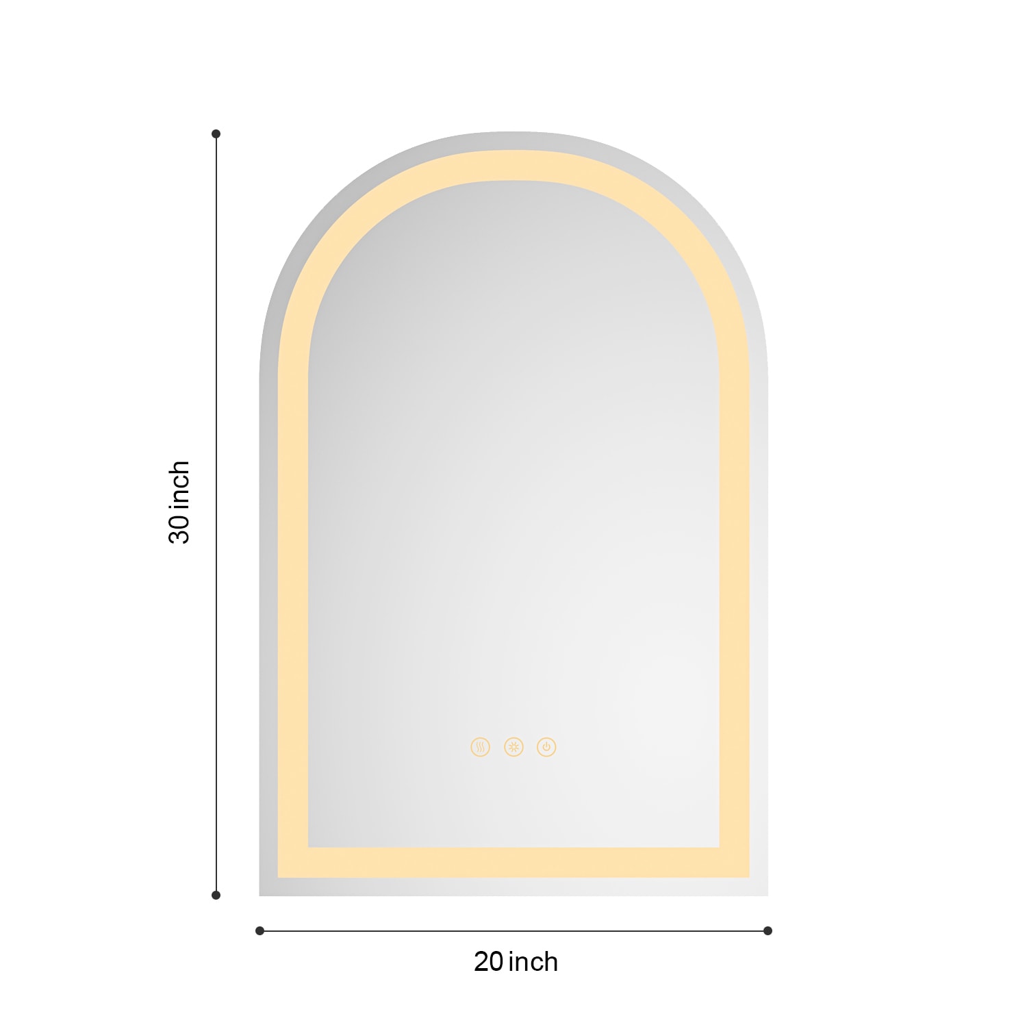 WELLFOR WA-MRAR-2030 Framed-Bath-Mirrors - View #6