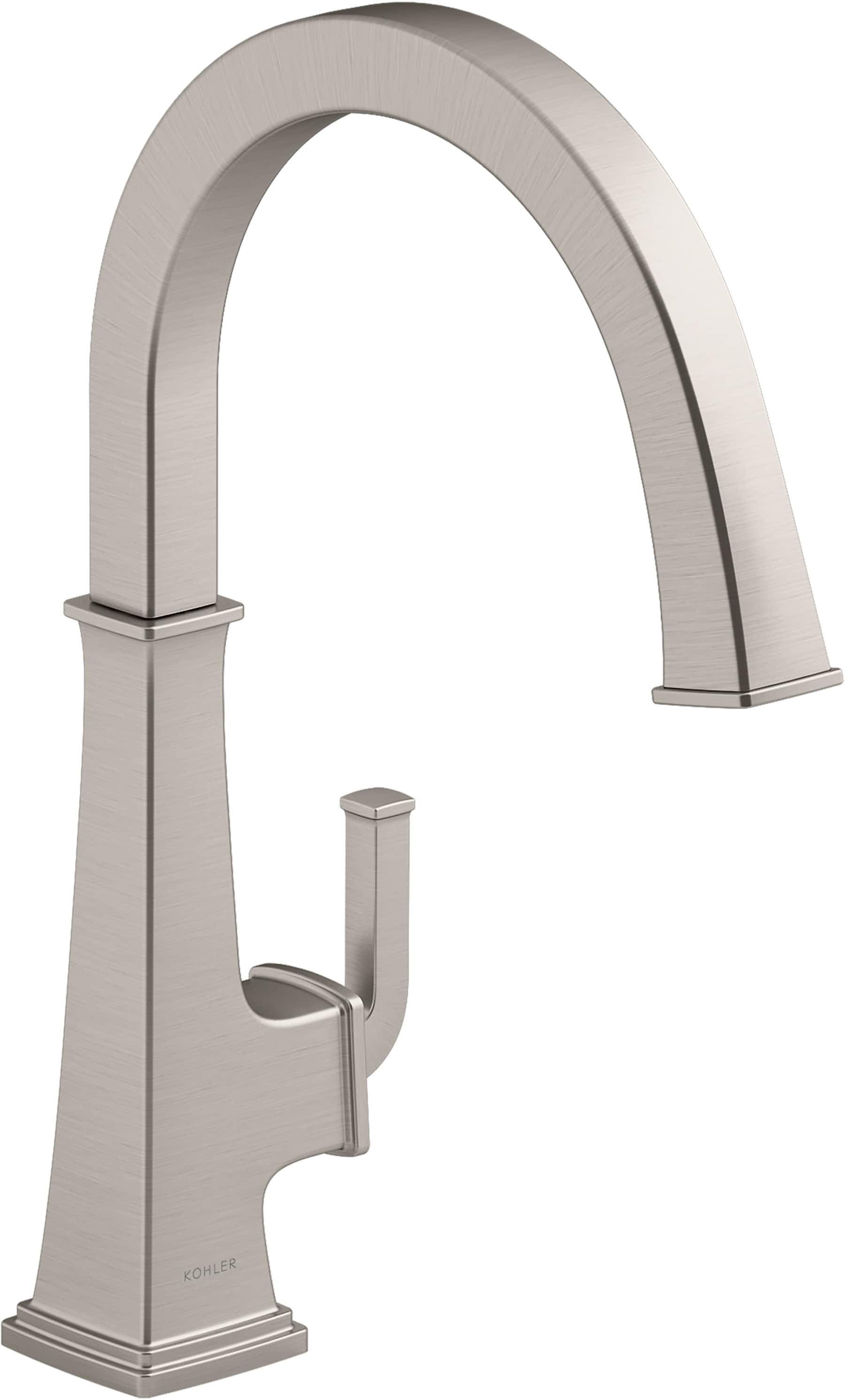 KOHLER K-23833-VS Riff Vibrant Stainless Single Handle Deck-mount Kitchen Faucet