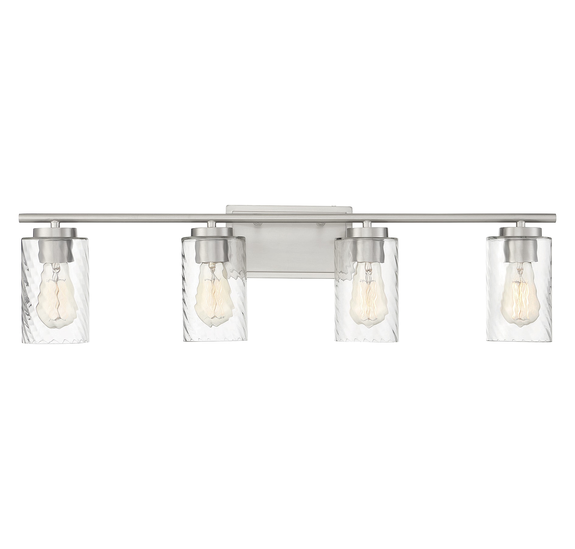 Meridian Lite Trends M80039BN Meridian 32-in 4 -Light Brushed Nickel Farmhouse Vanity light