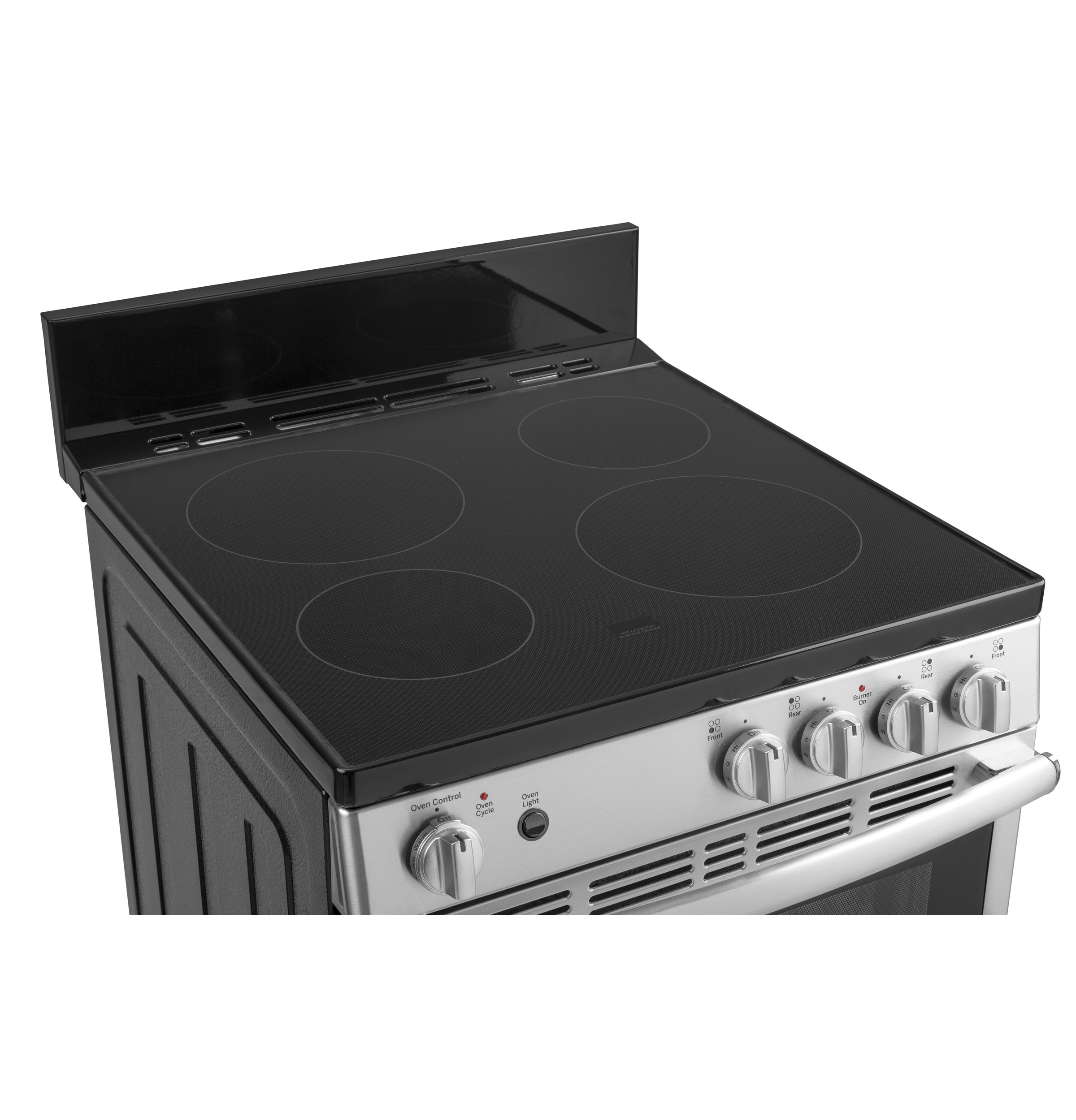 GE 24 Inch Compact Electric Range 4-Burner, Stove,Stainless Steel
