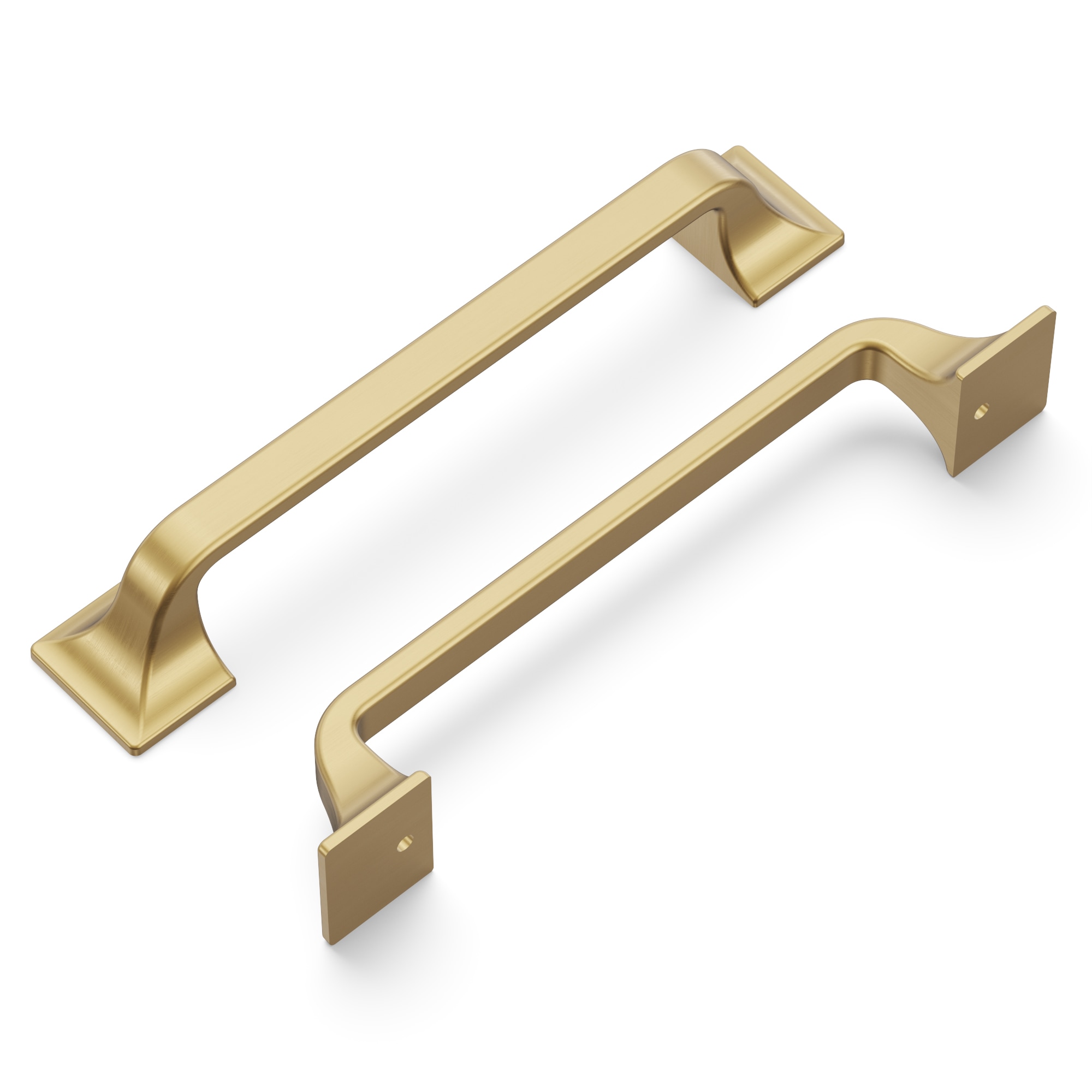 Hickory Hardware H076702-CBZ-10B Forge 5-1/16-in , 128mm Center to Center Champagne Bronze Rectangular Handle 10 -Pack