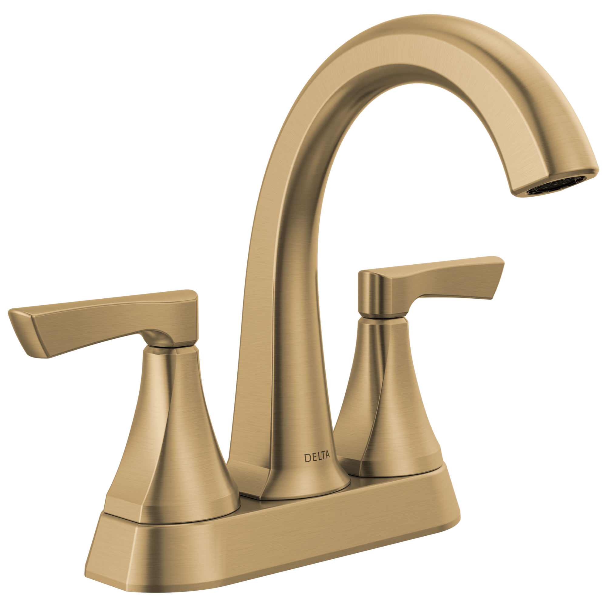 Delta Arcadia Champagne Bronze 2-handle 4-in centerset WaterSense Mid ...