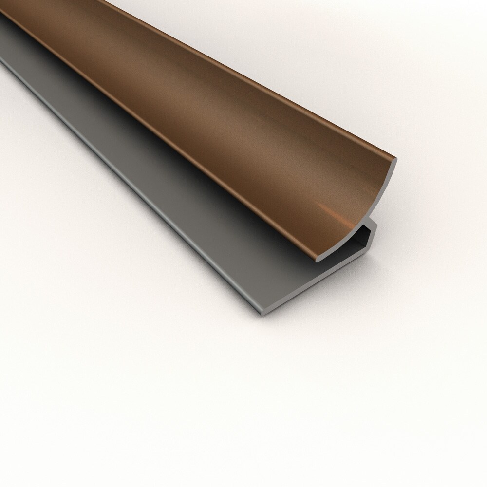 ACP 177-28 0.33-in W x 48-in L Argent Bronze PVC Tile Edge Trim