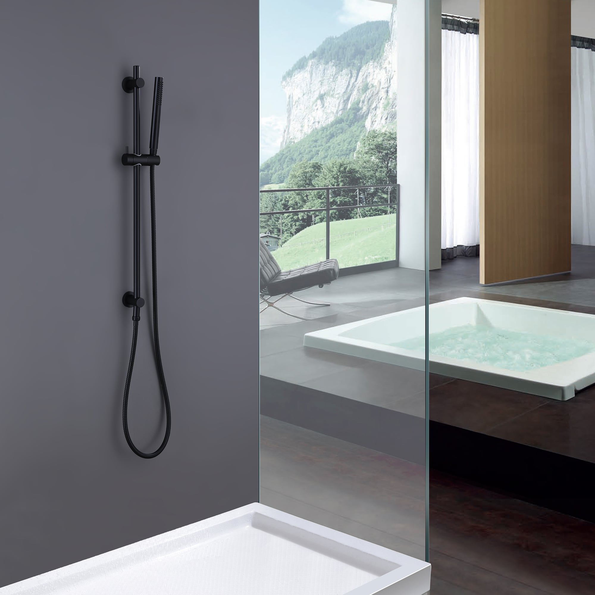 Fapully FA-R-3010B Showerhead-Bar-Panels - View #2