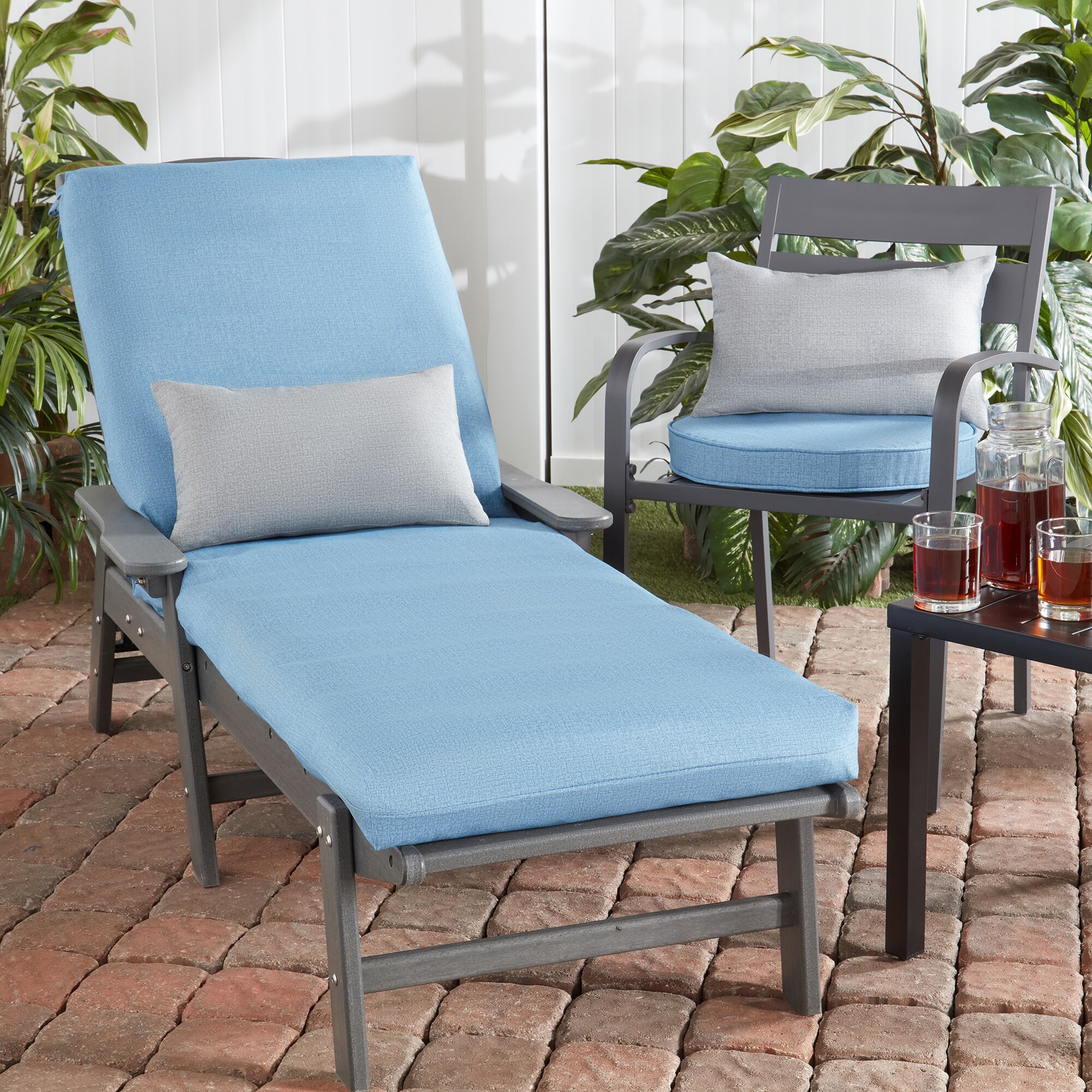 Greendale Home Fashions OP1150S2-DENIM Patio-Furniture-Cushions - View #6