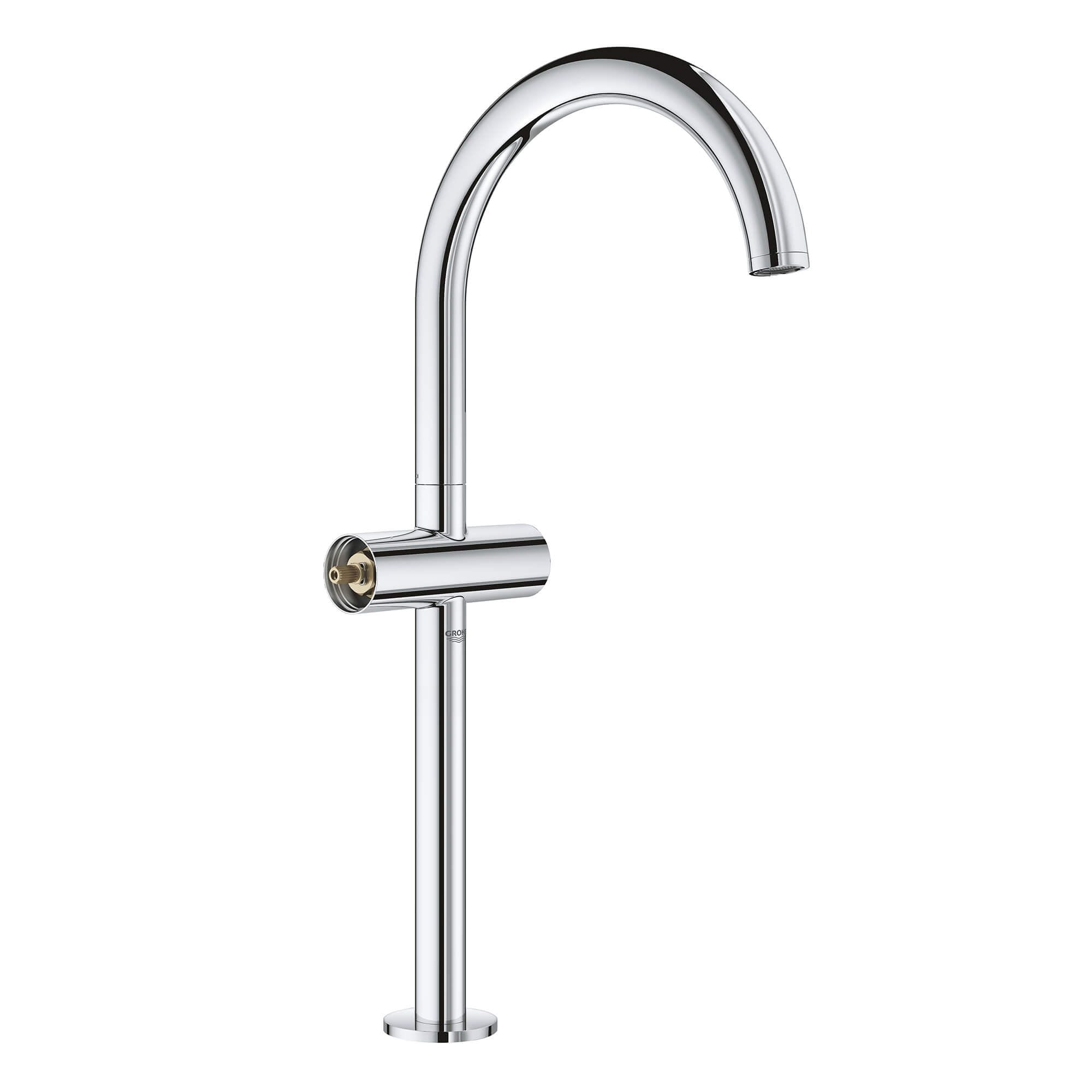 GROHE 21046003 Atrio New Chrome Single hole 2-handle WaterSense Swivel Residential Handle Bathroom Sink Faucet with Drain