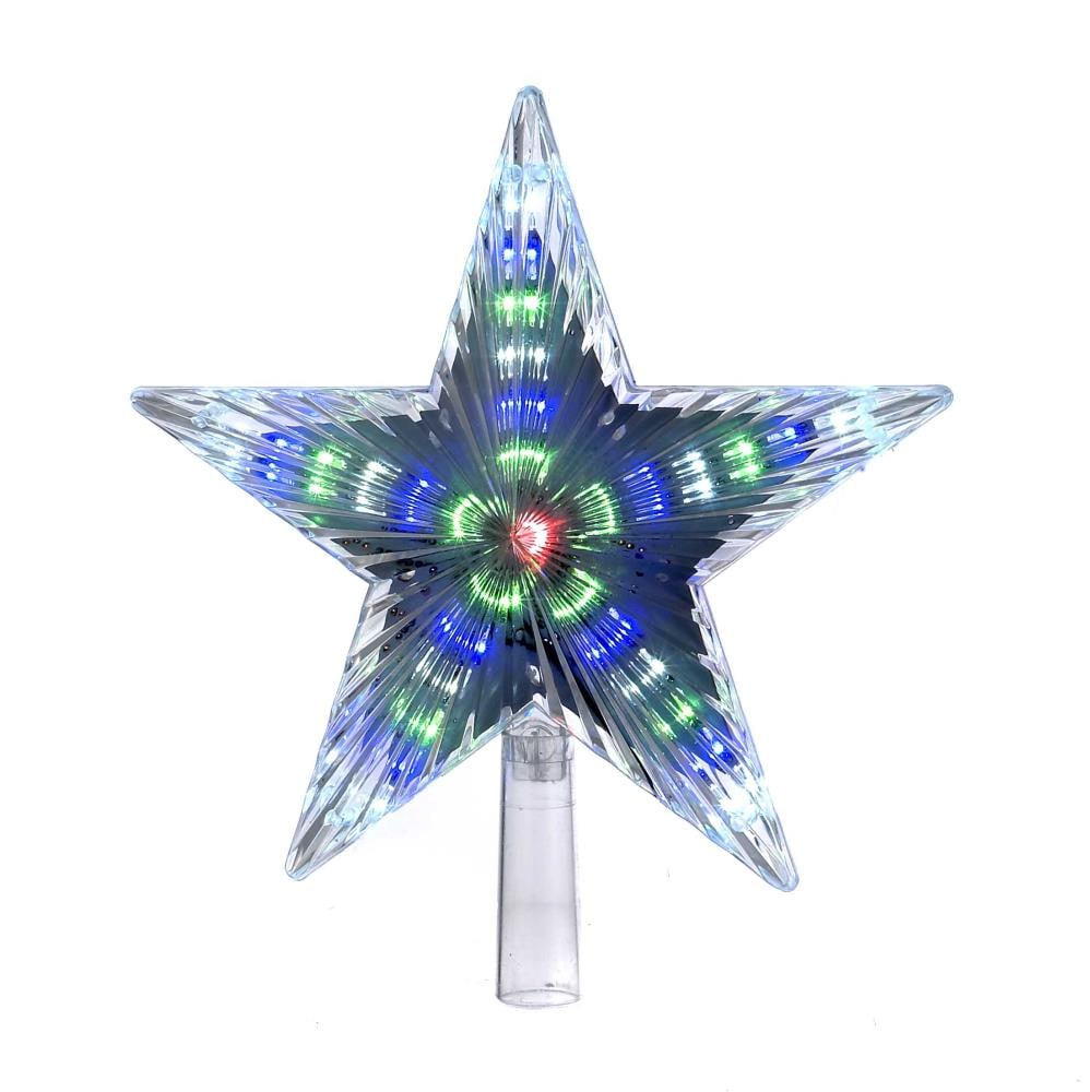Kurt S. Adler UL0152 8.5-in Star Multi-color Multicolor Christmas Tree Topper