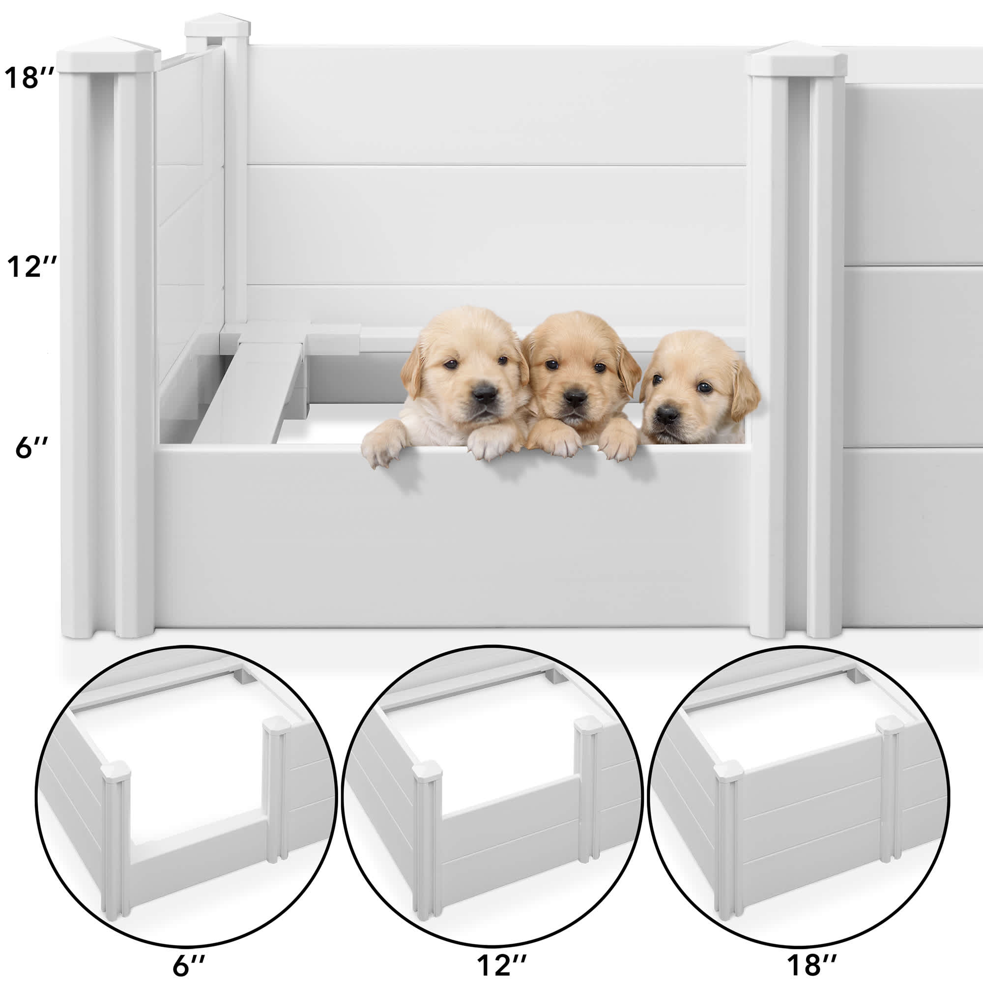 SmithBuilt PET-WHP-B4184-WHT Pet-Crates-Carriers - View #2