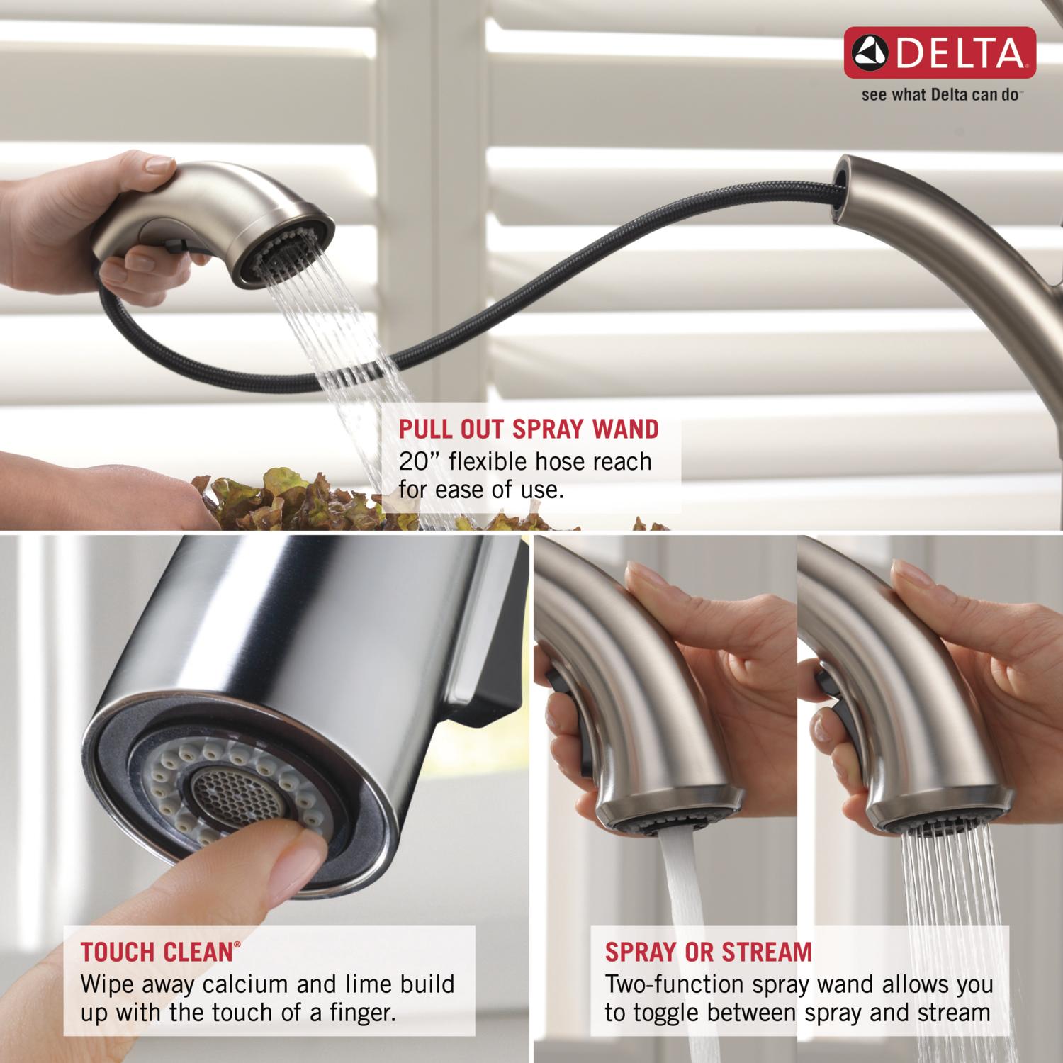 Cassidy Delta Faucet - Champagne Bronze Finish #kitchendesign