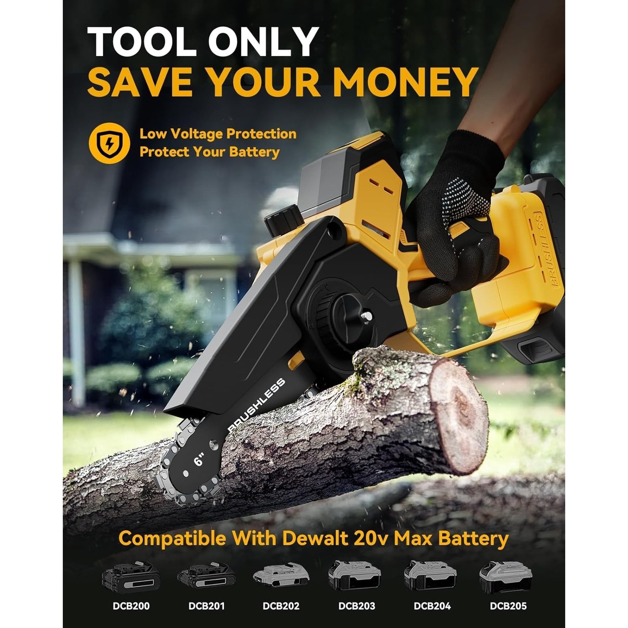 Angel Sar L2MJA526CMI15 Cordless-Chainsaw - View #3