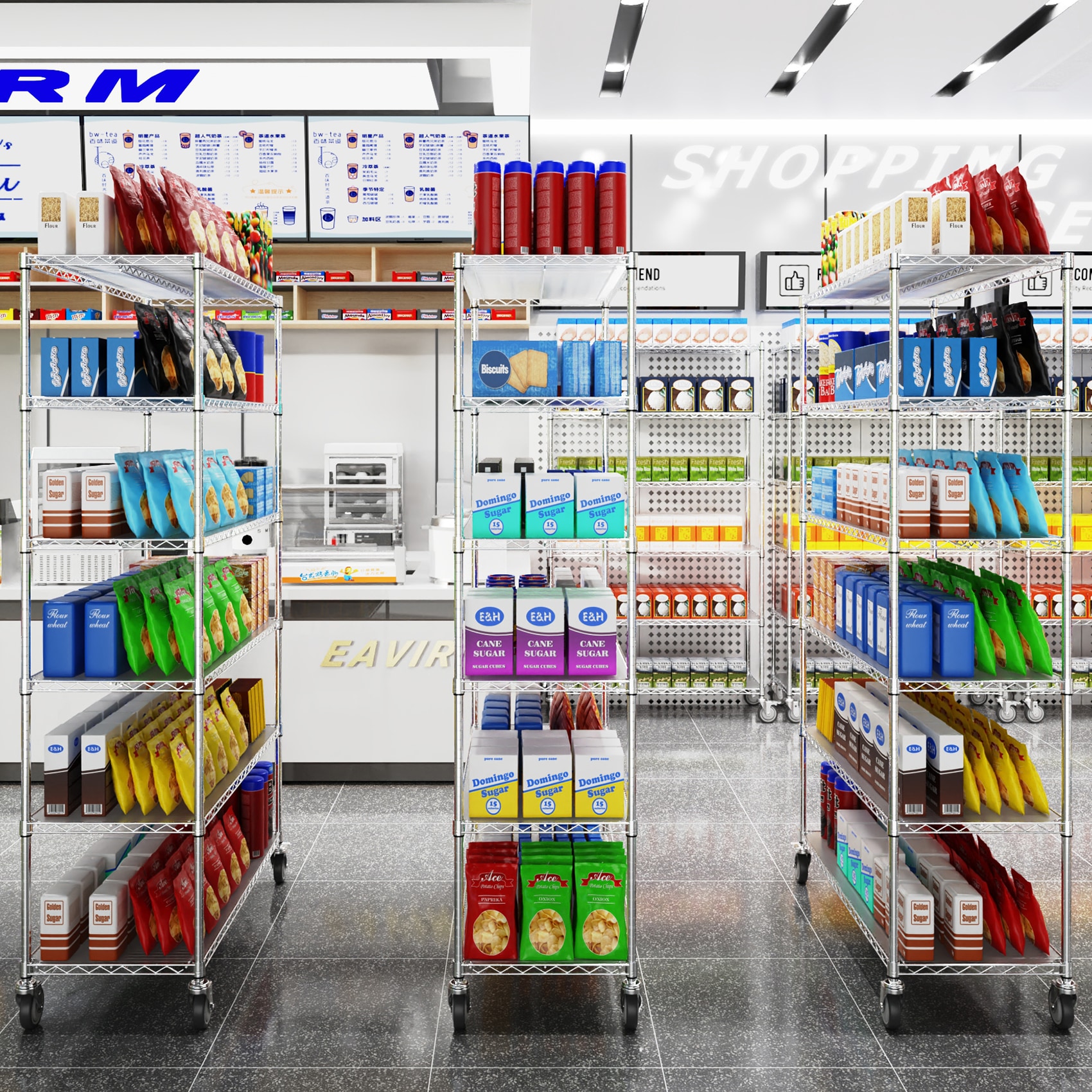 Damerin ZQ-DS-F08 Free-Standing-Shelving - View #5