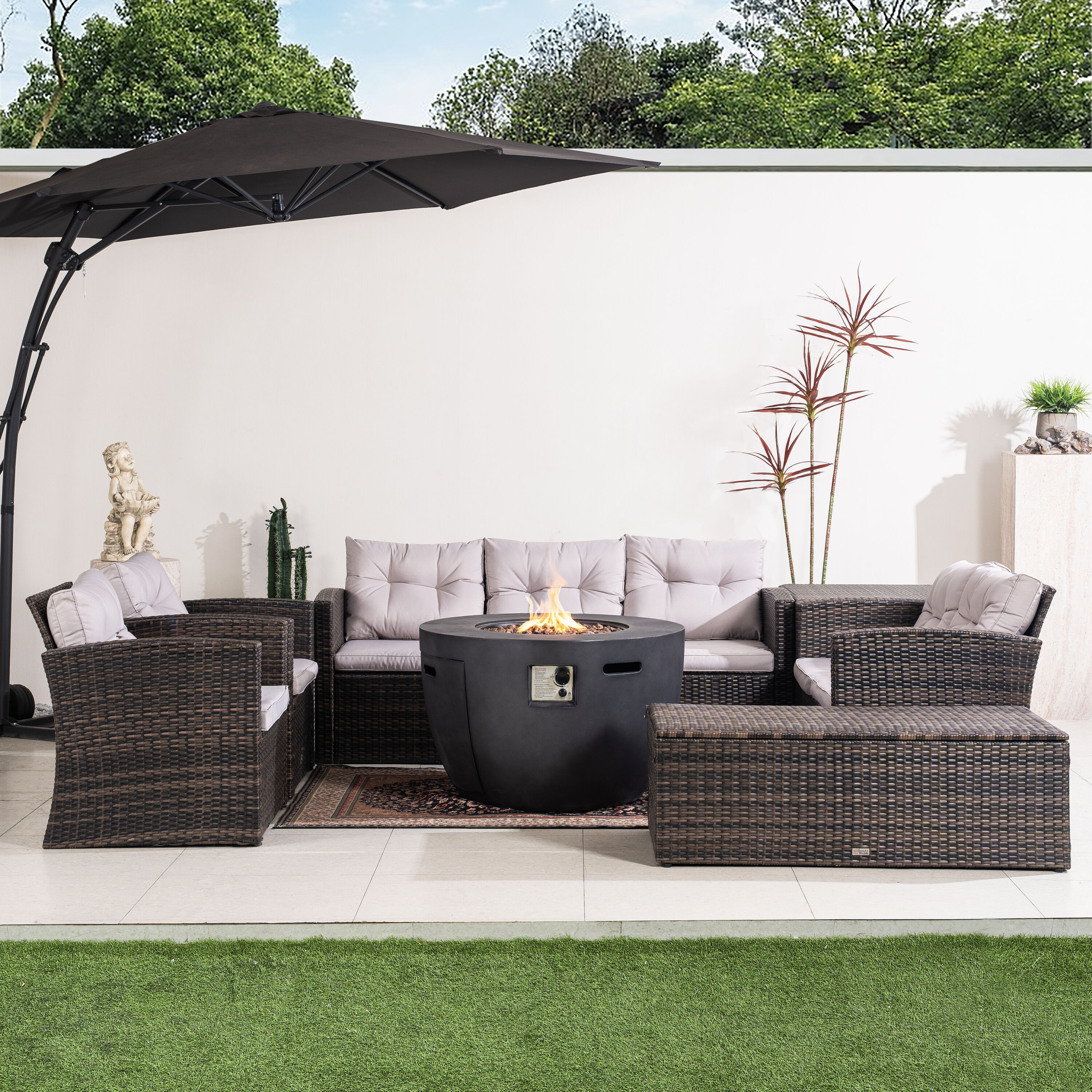 Direct Wicker DWG-2160DG1503B Patio-Conversation-Sets - View #3