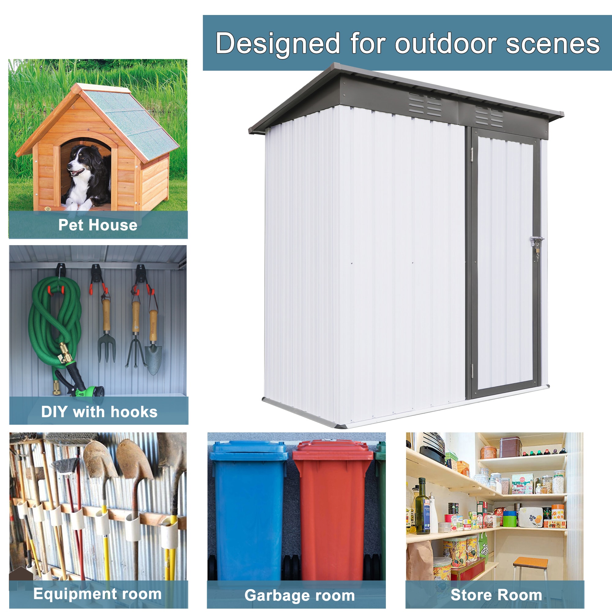 Forclover ALOR-XA94 Metal-Storage-Buildings-Sheds - View #4